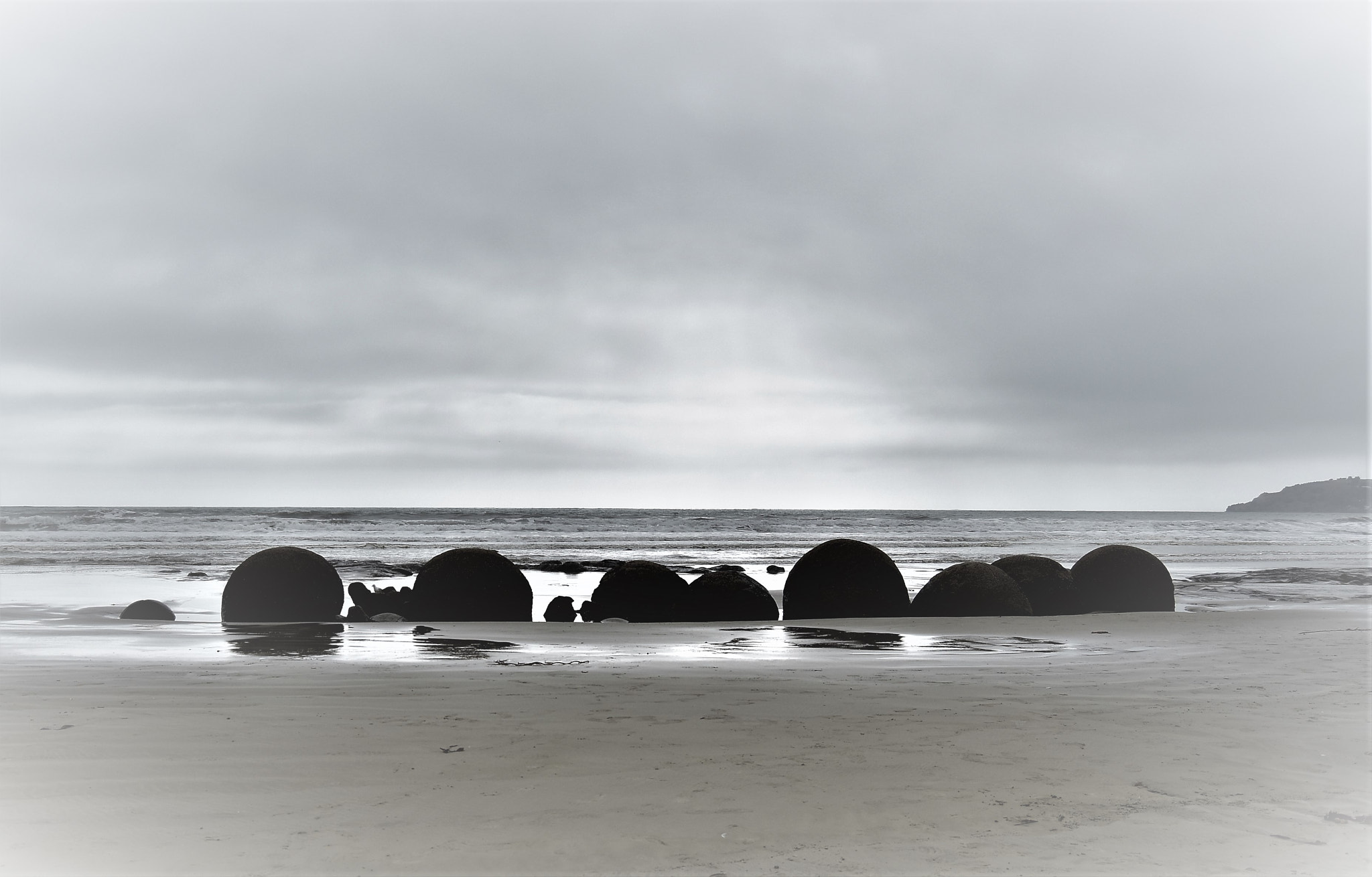 Nikon D5500 sample photo. Moeraki boulders, new zealand photography