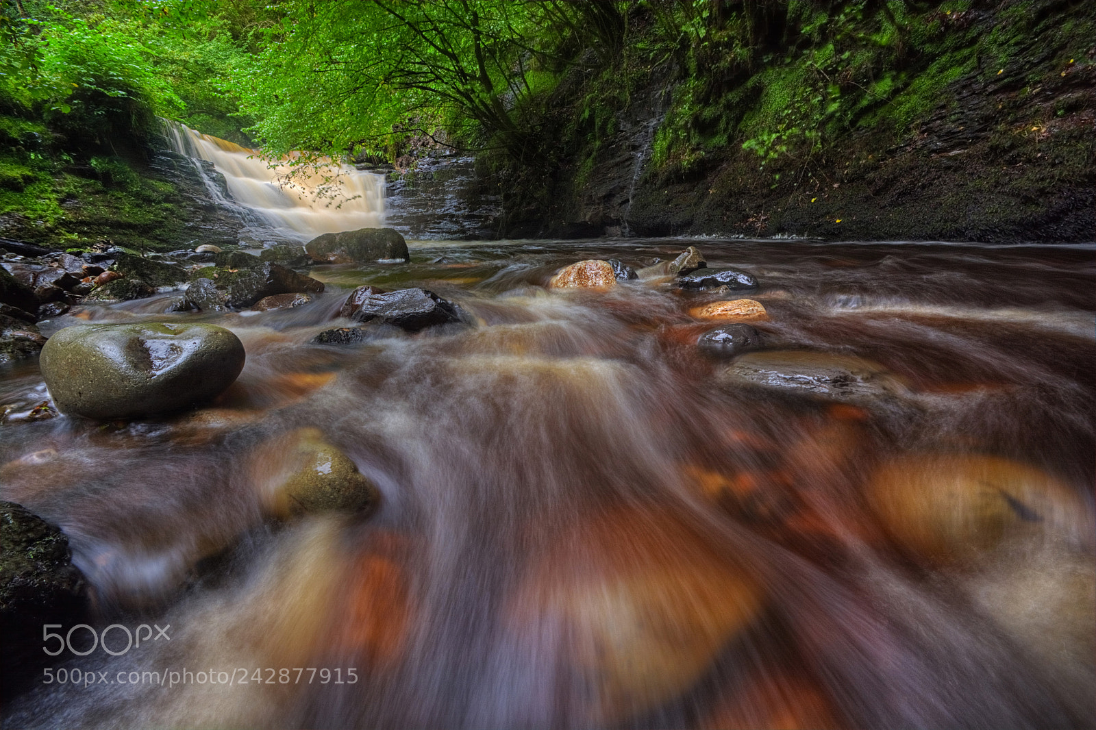 Nikon D7100 sample photo. Nant llech waterfall, brecon photography