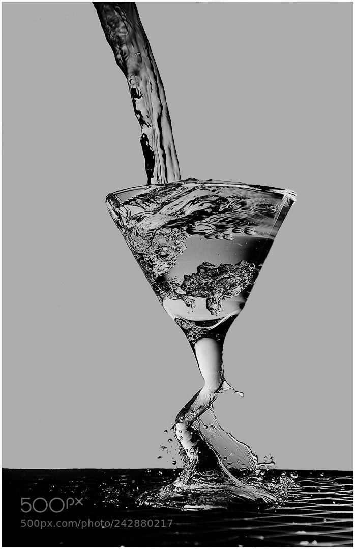 Nikon D700 sample photo. Mono liquid art photography
