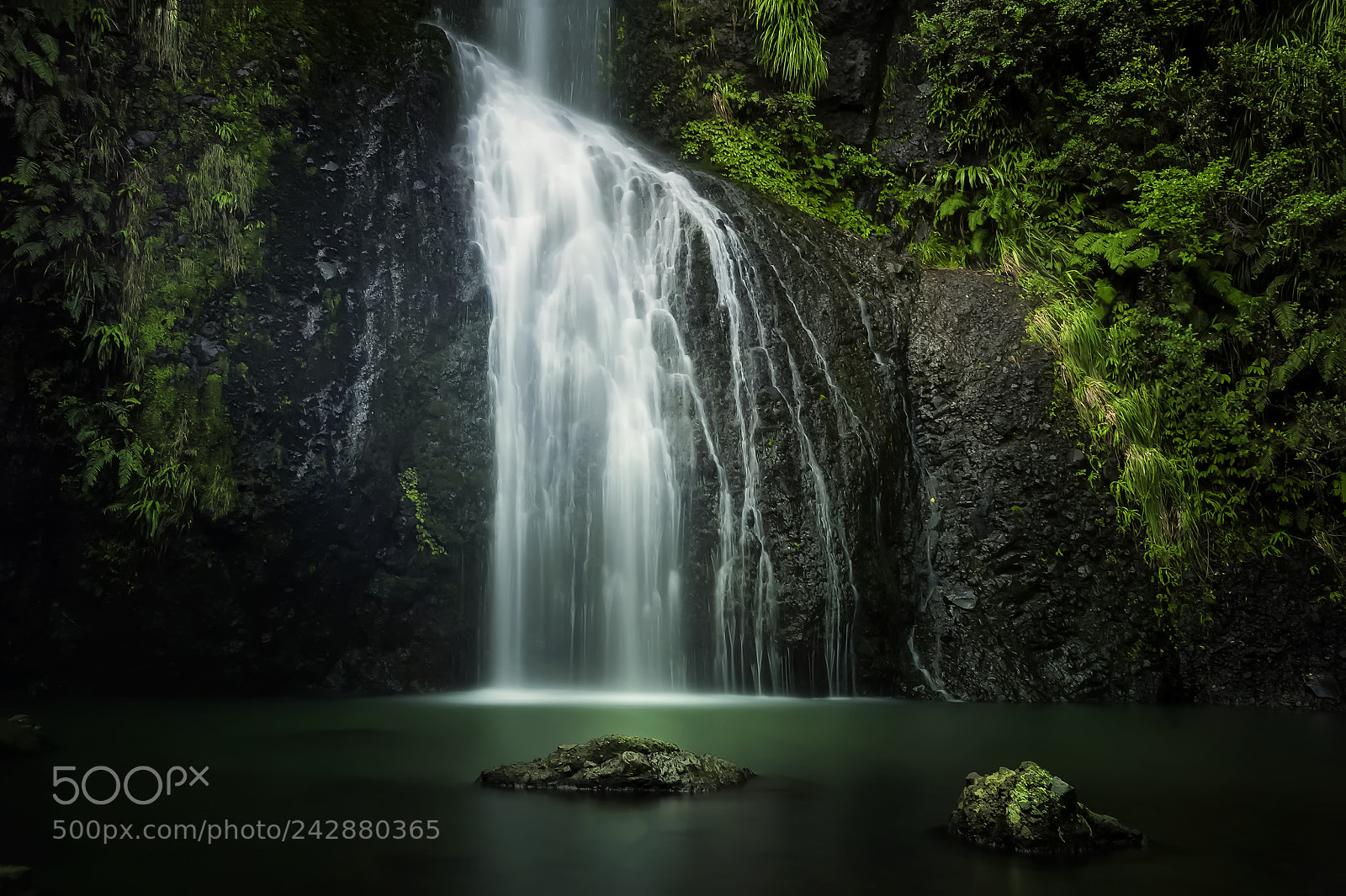 Nikon D700 sample photo. Kitekite falls, piha photography