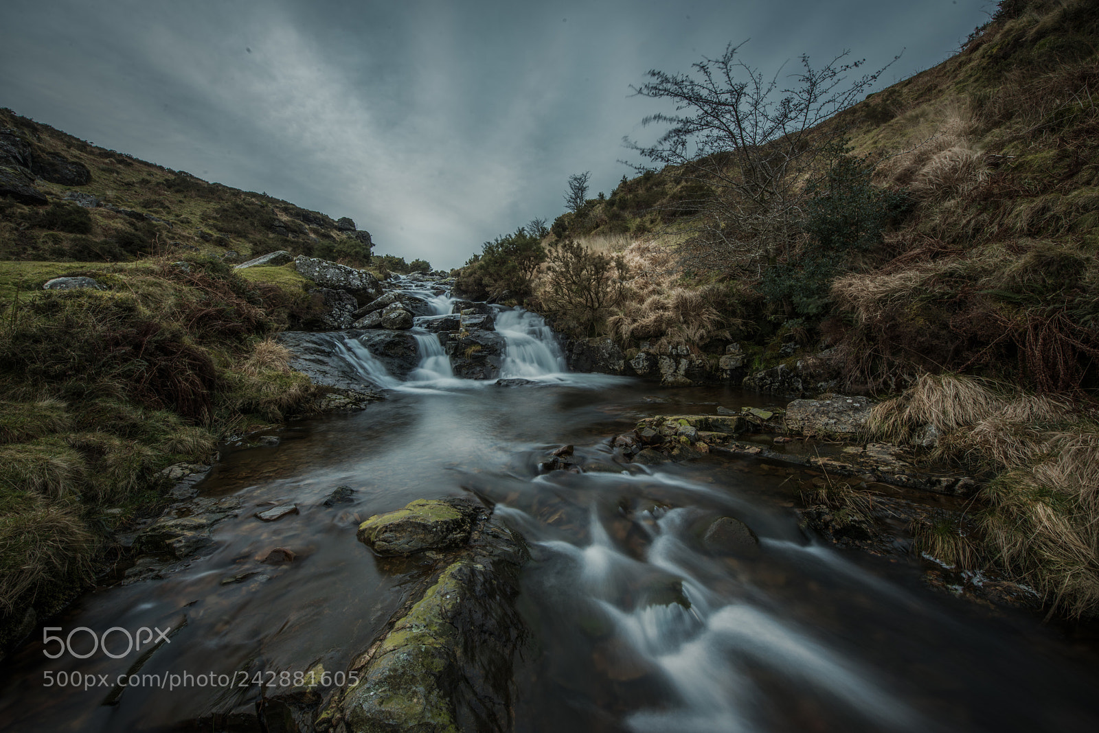 Nikon D810 sample photo. Rocky valley with waterfall photography