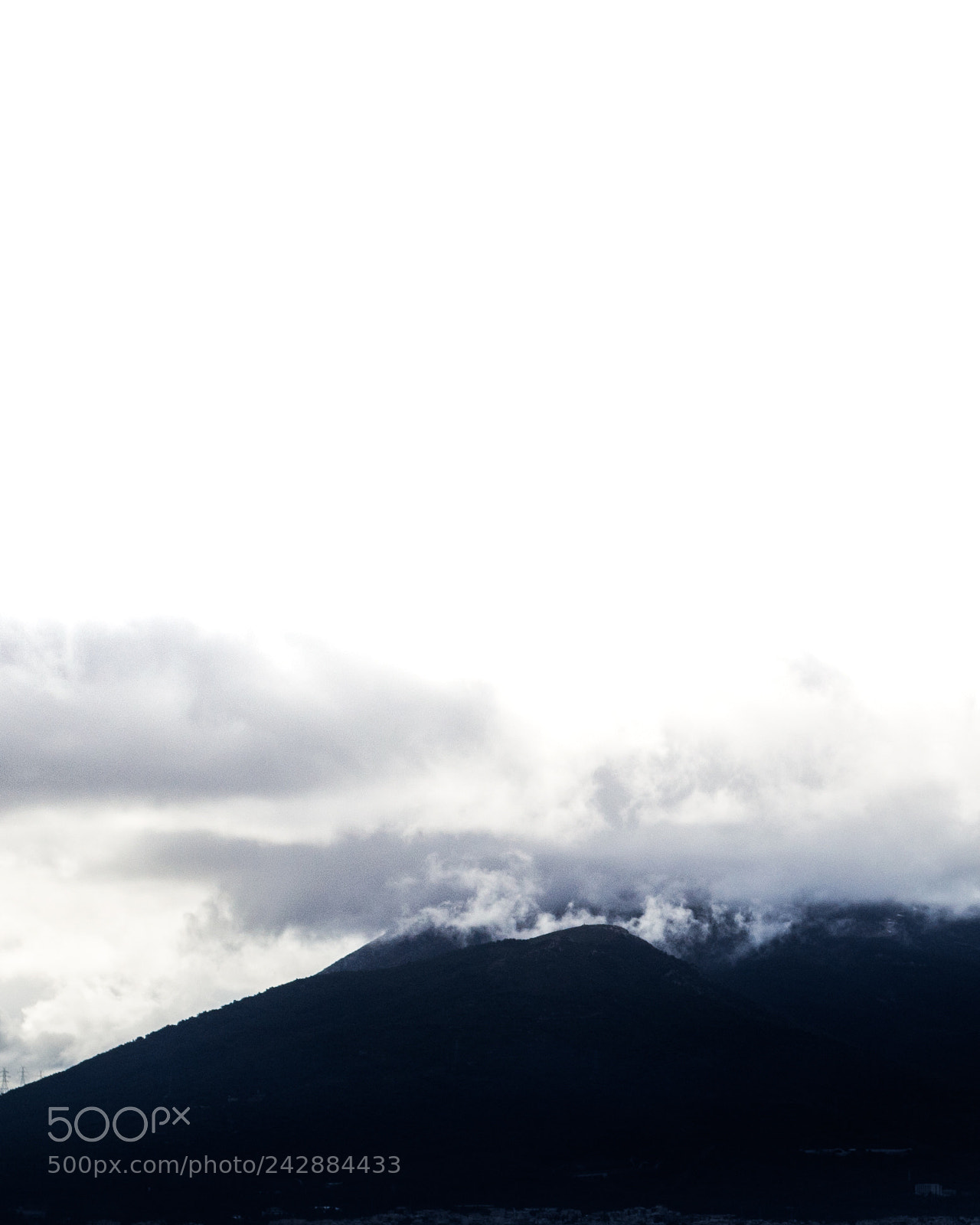 Nikon D3100 sample photo. Mountain and clouds photography