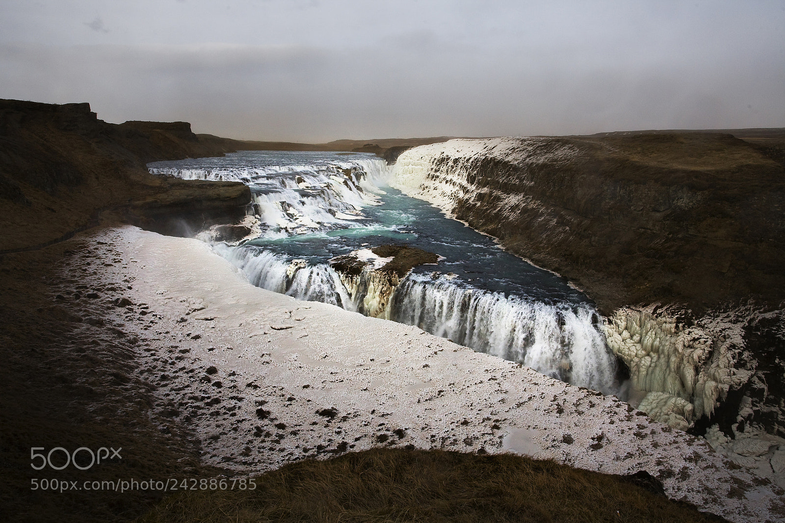 Canon EOS 5D sample photo. Gullfoss, iceland photography