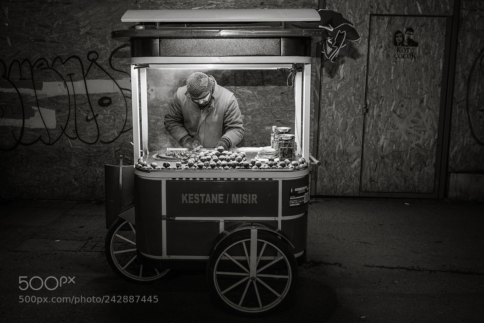 Nikon D810 sample photo. Chestnut vendor photography