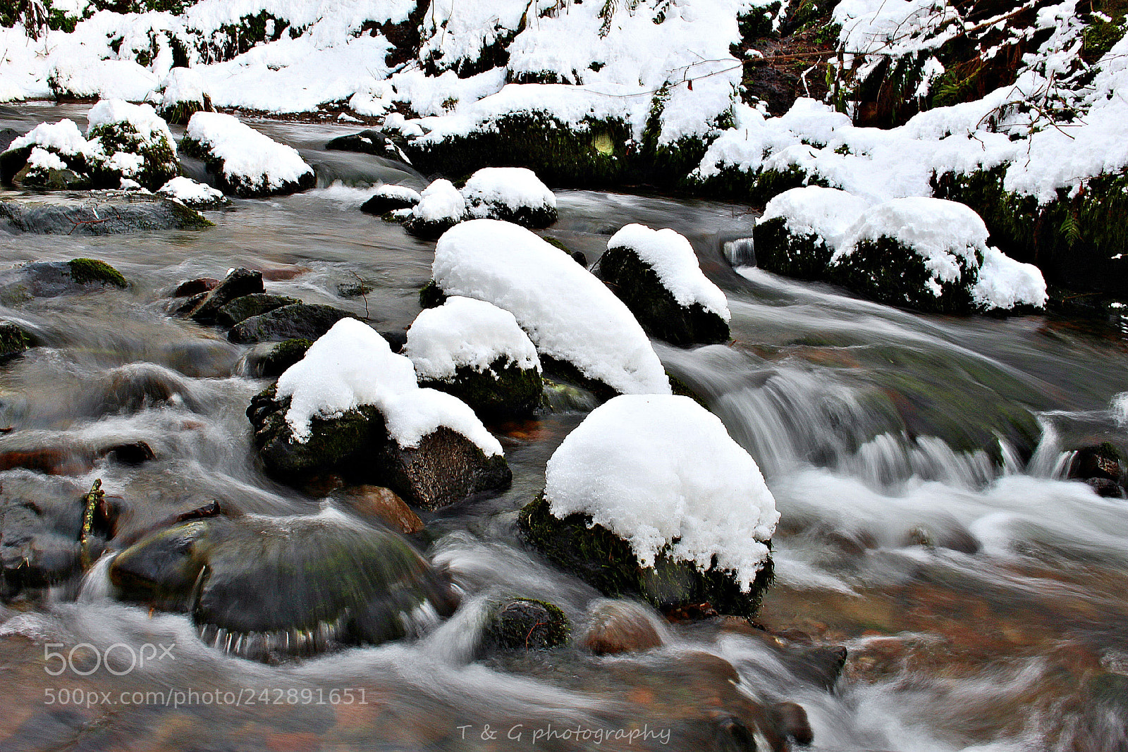 Canon EOS 100D (EOS Rebel SL1 / EOS Kiss X7) sample photo. Snowy river photography