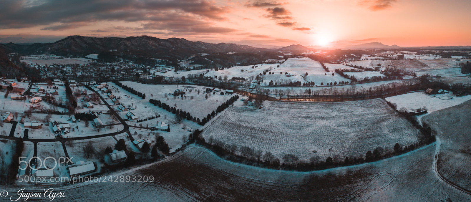 DJI FC220 sample photo. Frigid warmth photography