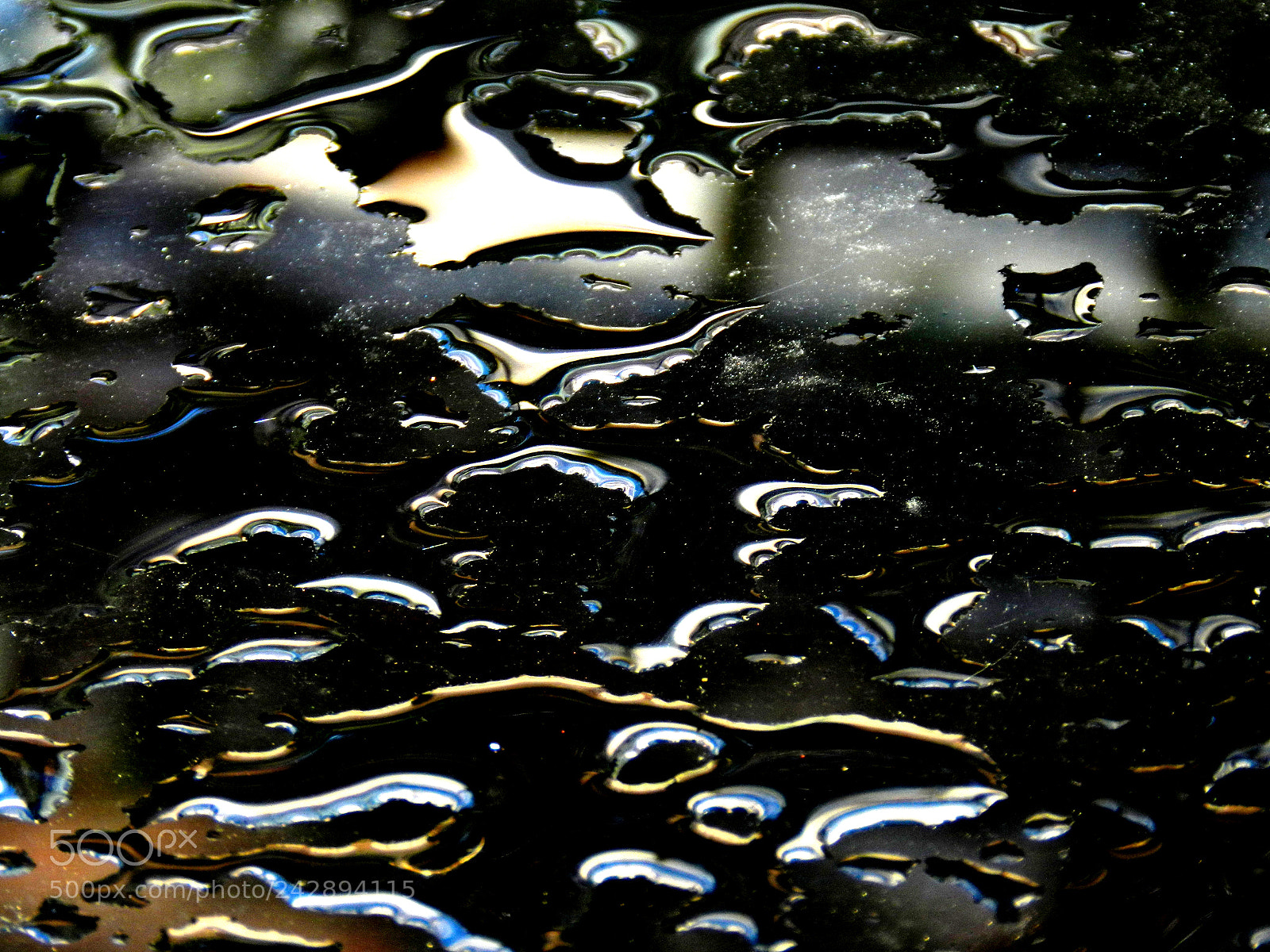 Nikon Coolpix P500 sample photo. Abstracts on wet glass 9 photography