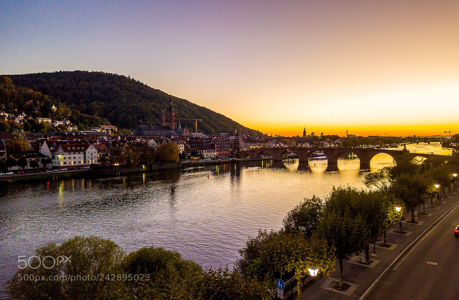 DJI FC220 sample photo. Heidelberg evenings photography