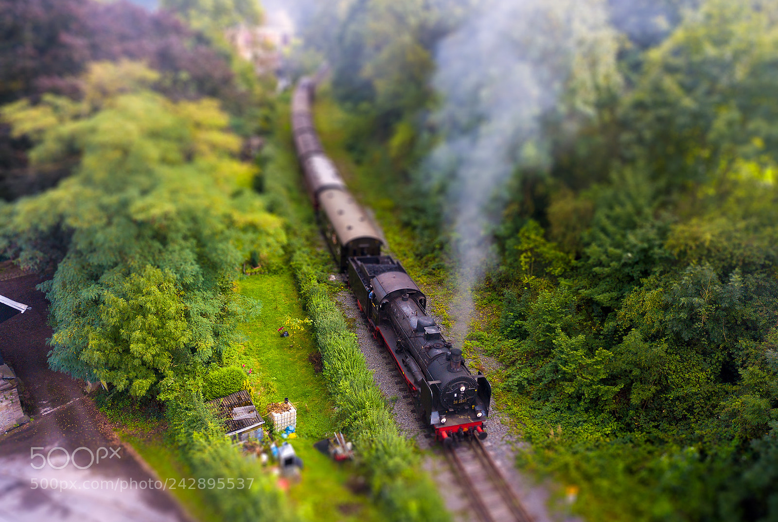 DJI FC220 sample photo. Model train photography
