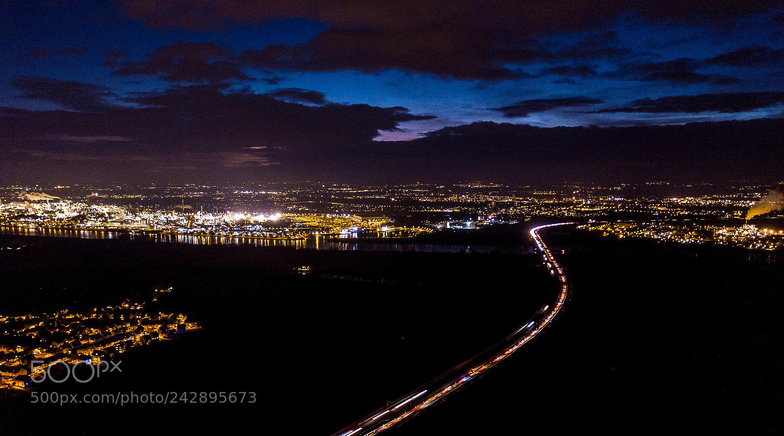 DJI FC220 sample photo. Light streams photography