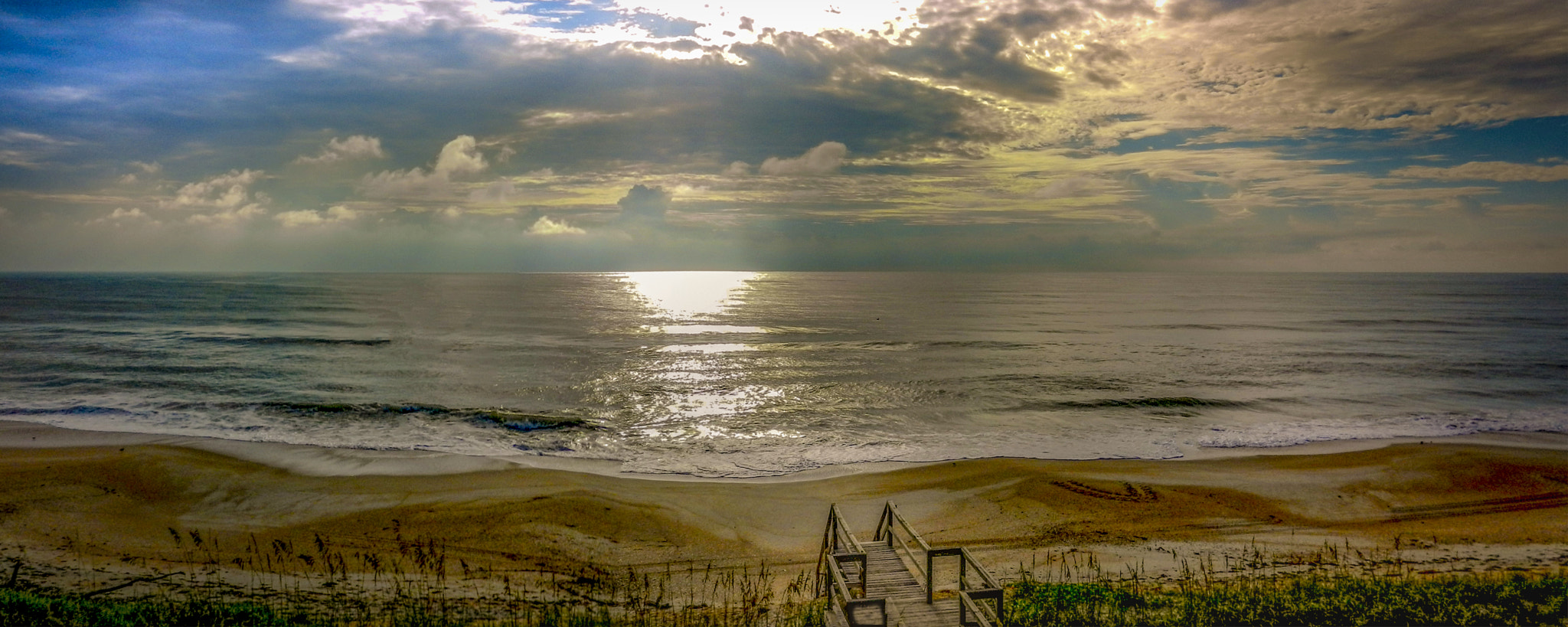 Nikon Coolpix S9100 sample photo. Morning rays pano photography