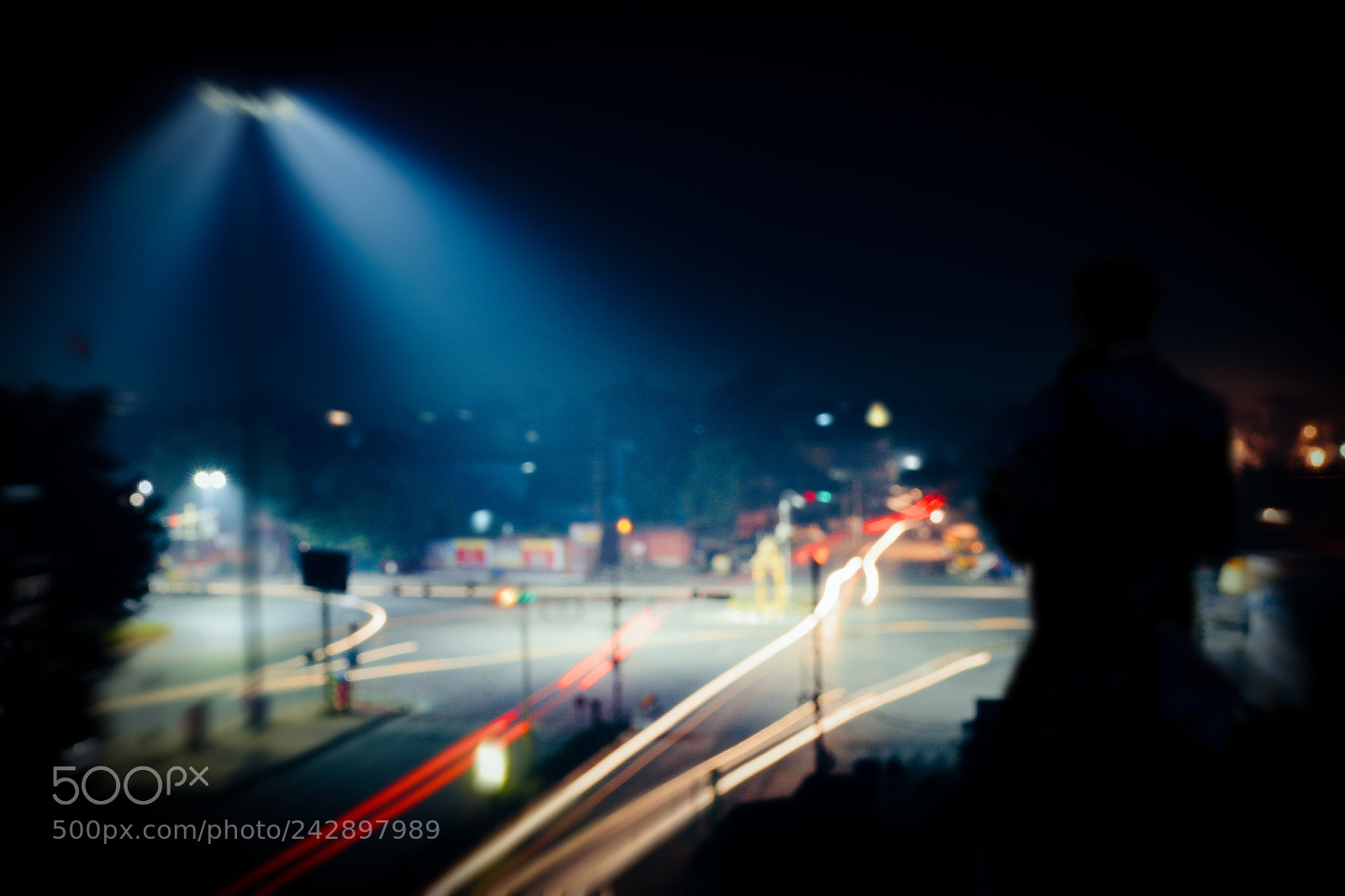 Nikon D3100 sample photo. Night bokeh photography