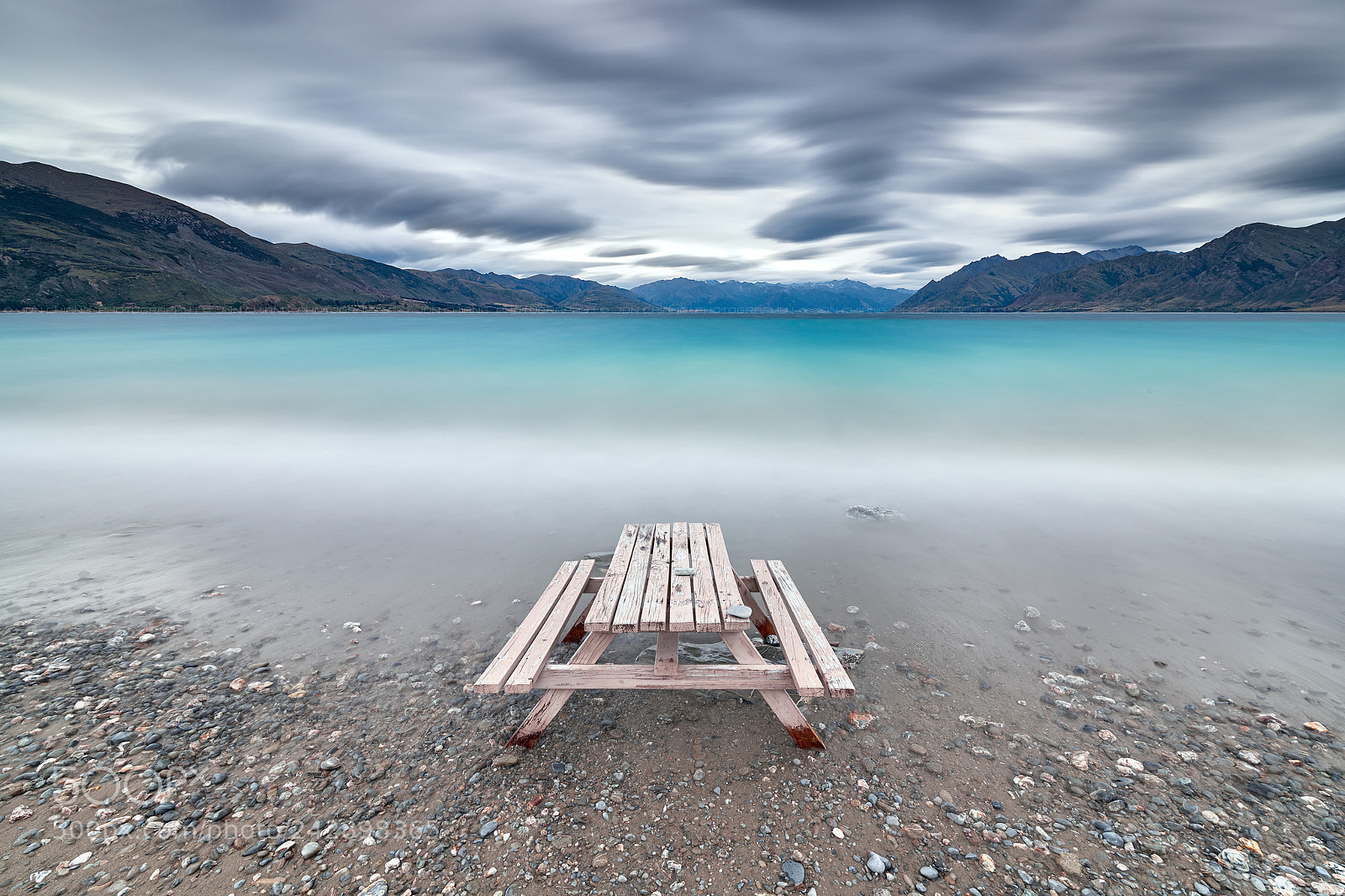 Nikon D850 sample photo. Stormy lake hawea photography