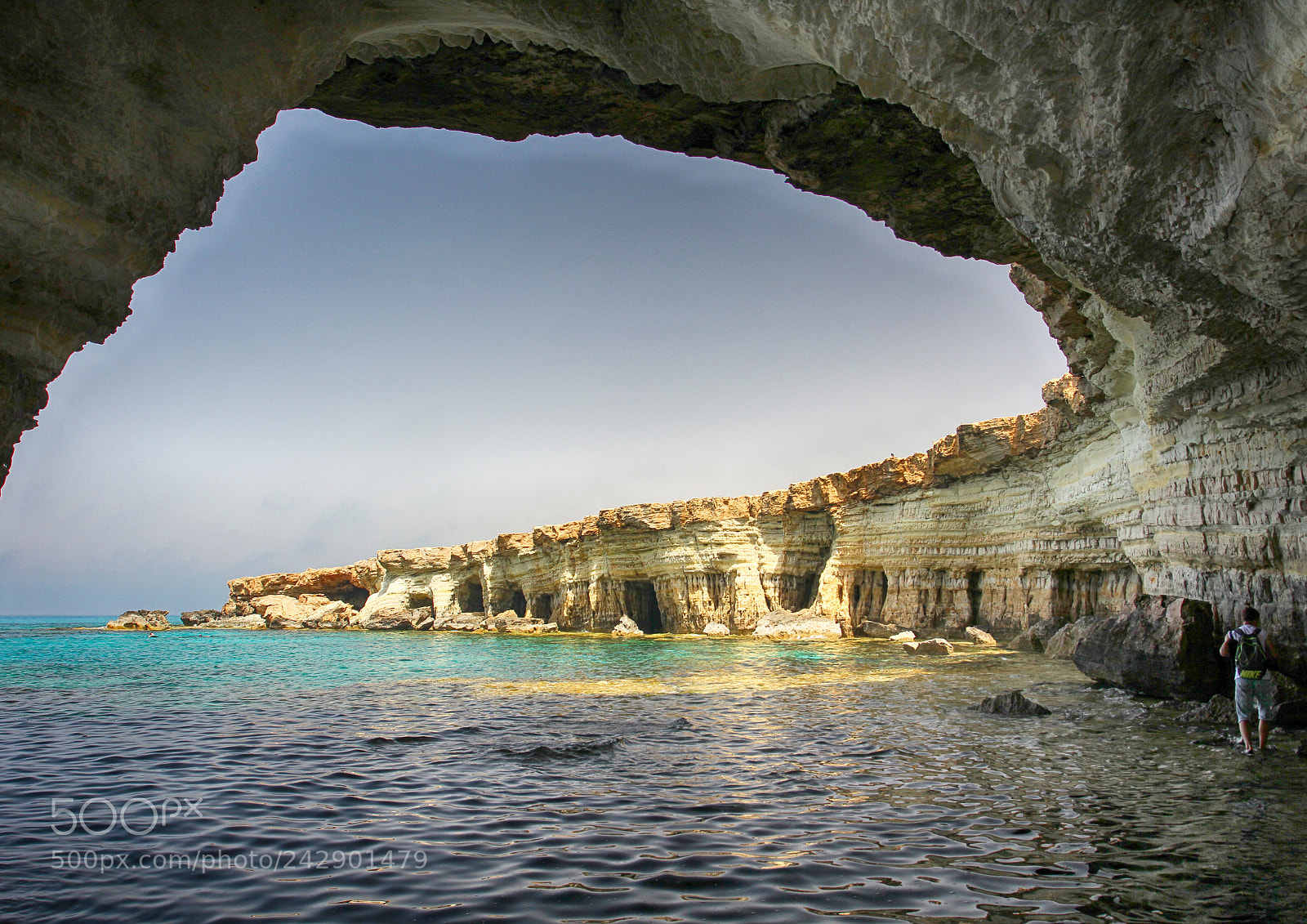 Canon EOS 60D sample photo. Sea caves of cyprus photography