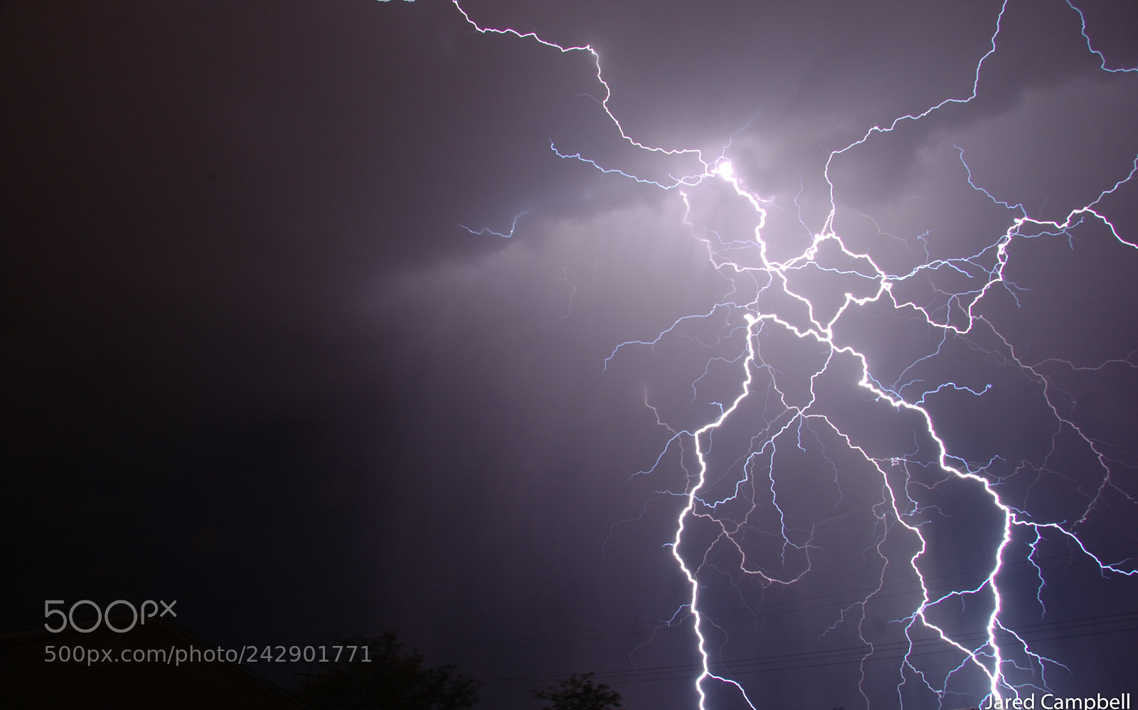 Nikon D40 sample photo. Thunder storm lightning photography