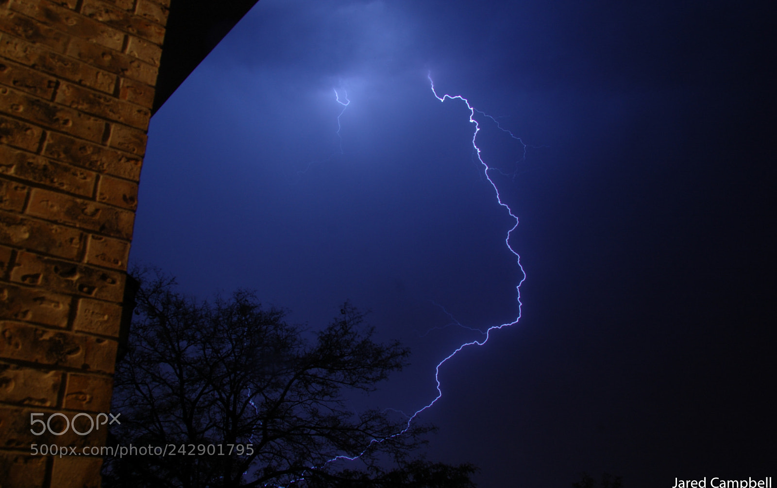 Nikon D40 sample photo. Thunder storm lightning photography
