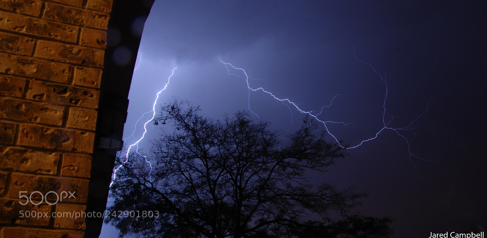 Nikon D40 sample photo. Thunder storm lightning photography