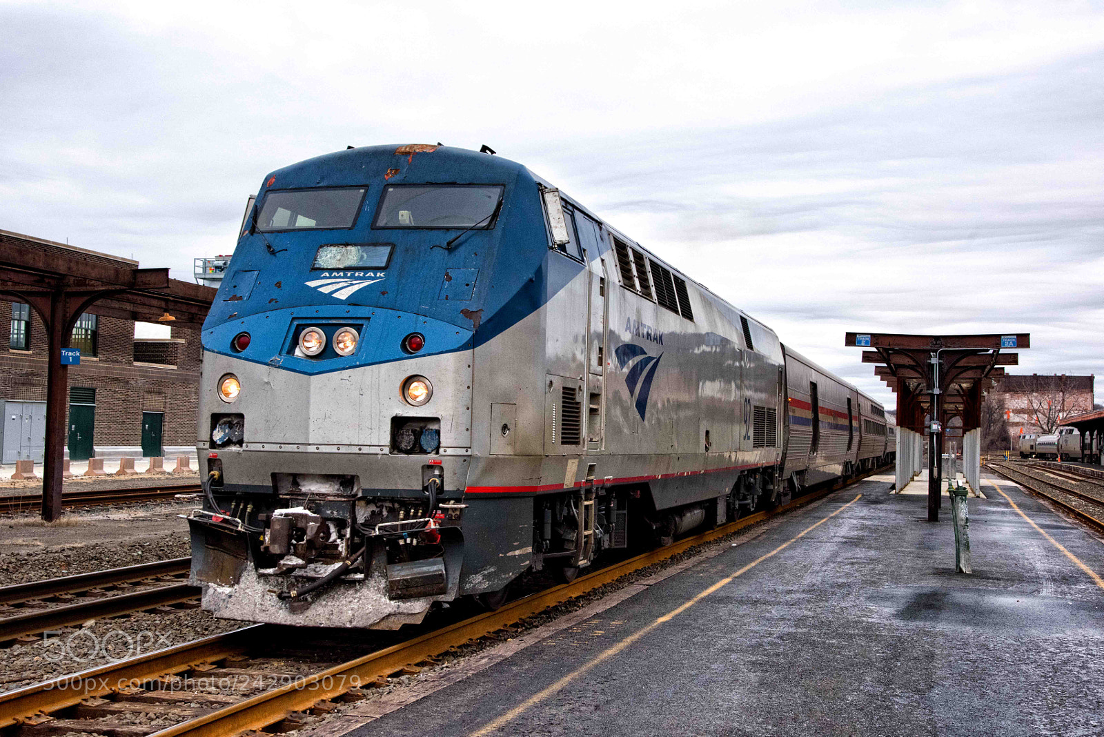 Nikon D810 sample photo. Amtrak at sprinfield photography