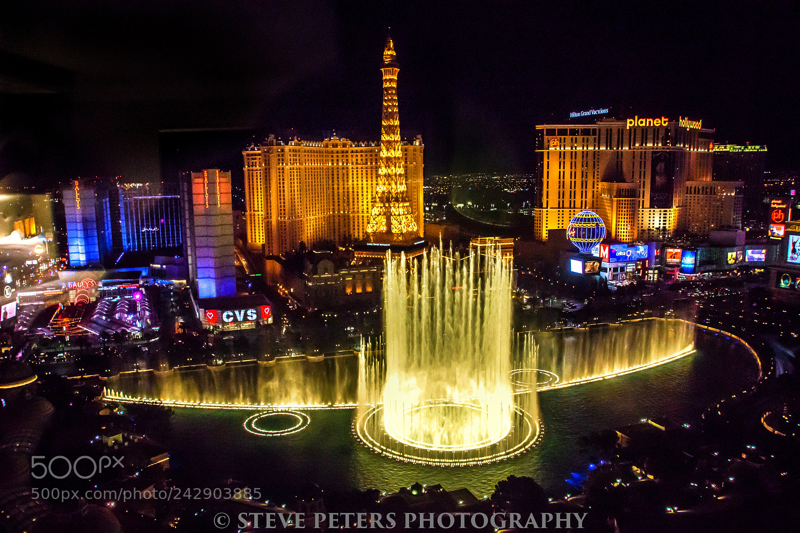 Sony SLT-A77 sample photo. Bellagio fountains photography
