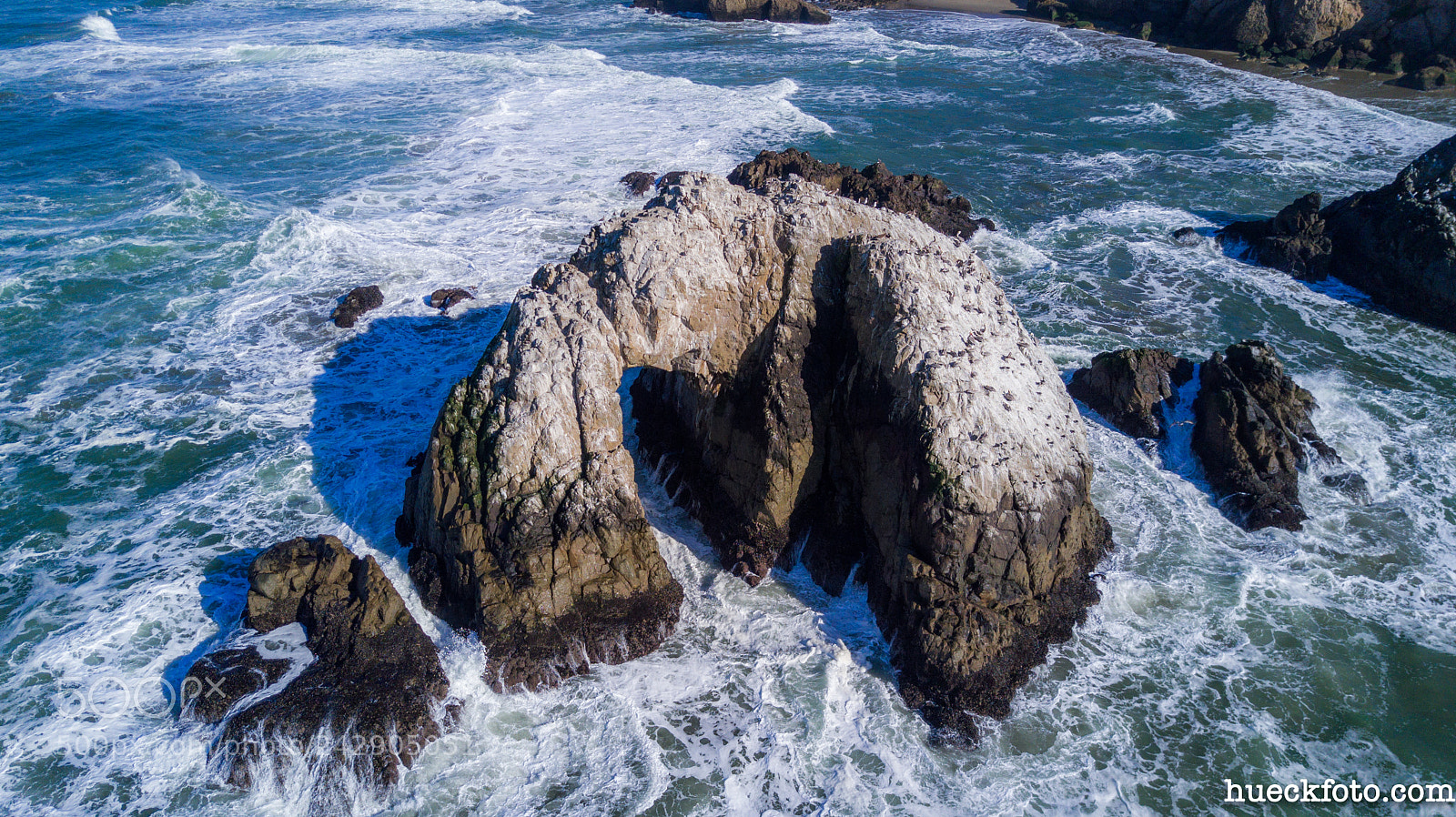 DJI FC220 sample photo. Sutro baths & twin peaks photography