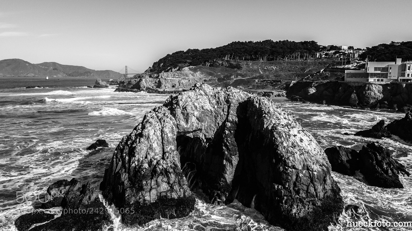 DJI FC220 sample photo. Sutro baths & twin peaks photography