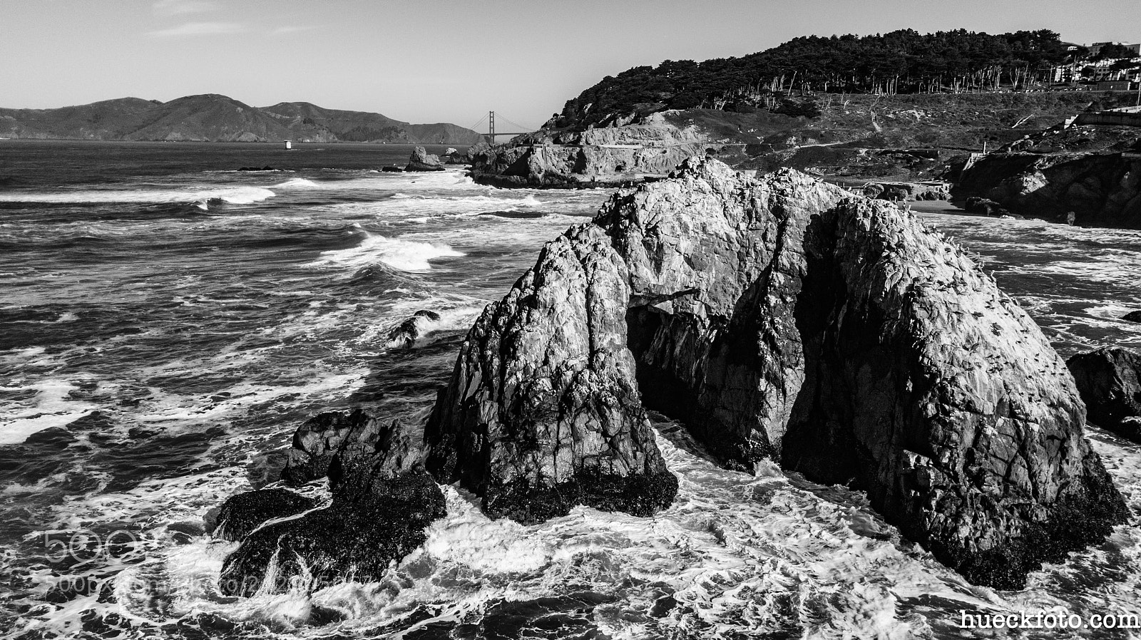 DJI FC220 sample photo. Sutro baths & twin peaks photography