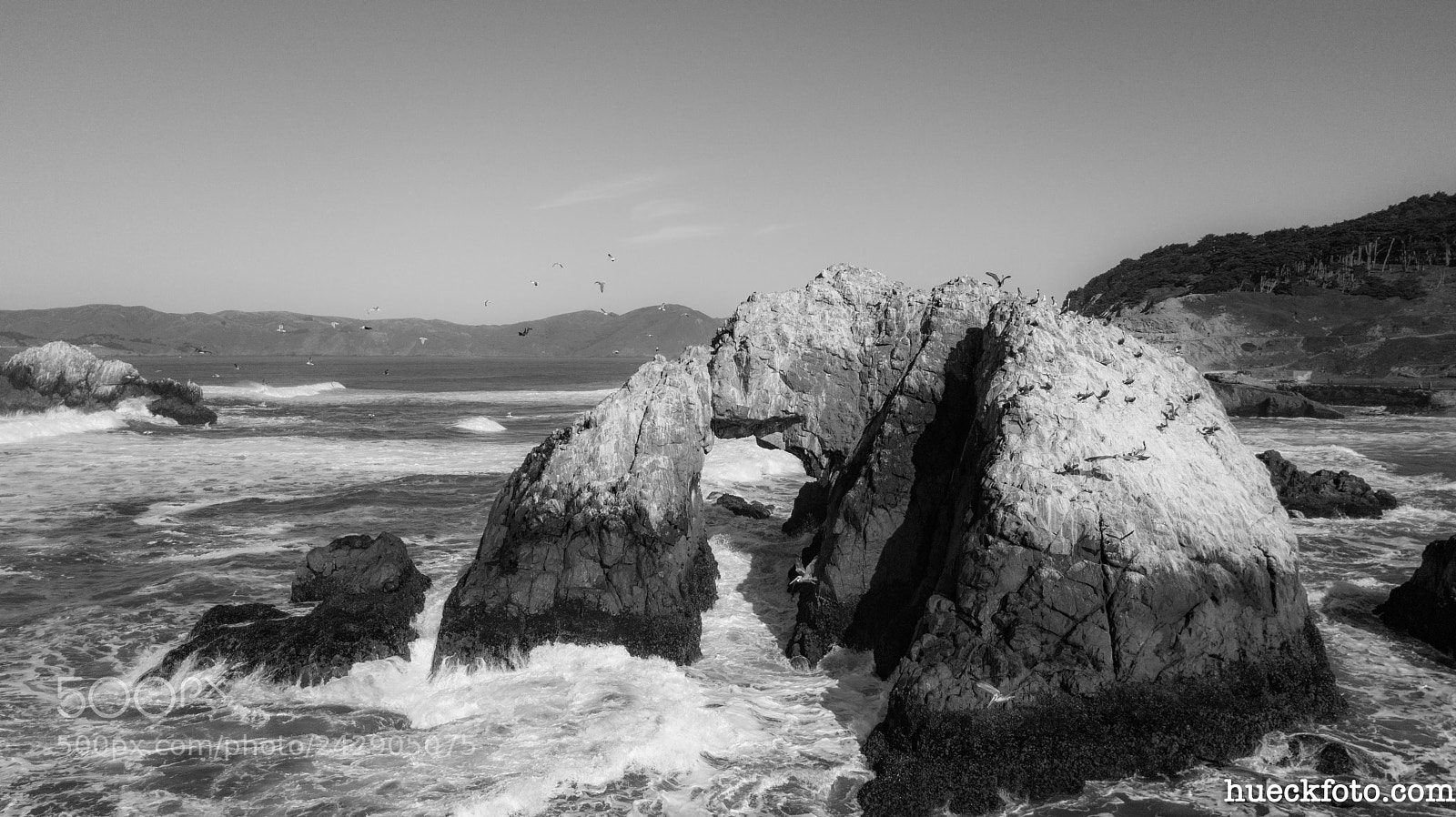 DJI FC220 sample photo. Sutro baths & twin peaks photography