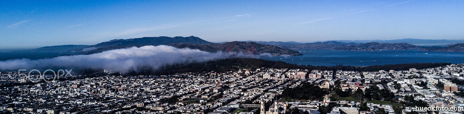 DJI FC220 sample photo. Sutro baths & twin peaks photography