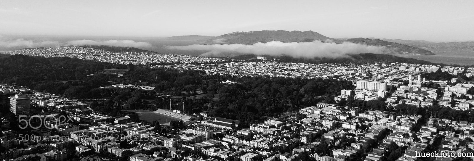 DJI FC220 sample photo. Sutro baths & twin peaks photography