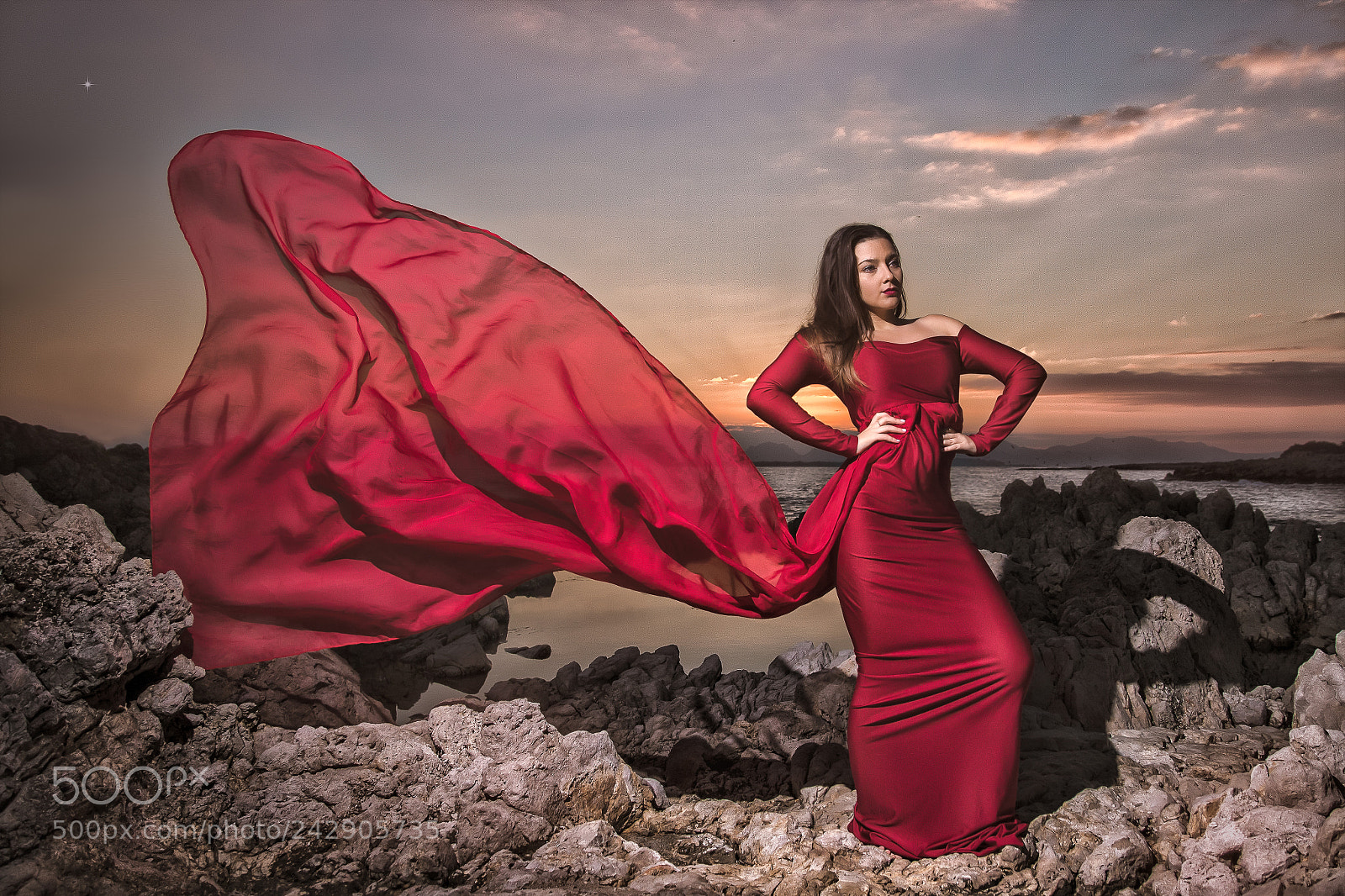 Canon EOS 7D Mark II sample photo. Lady in red photography