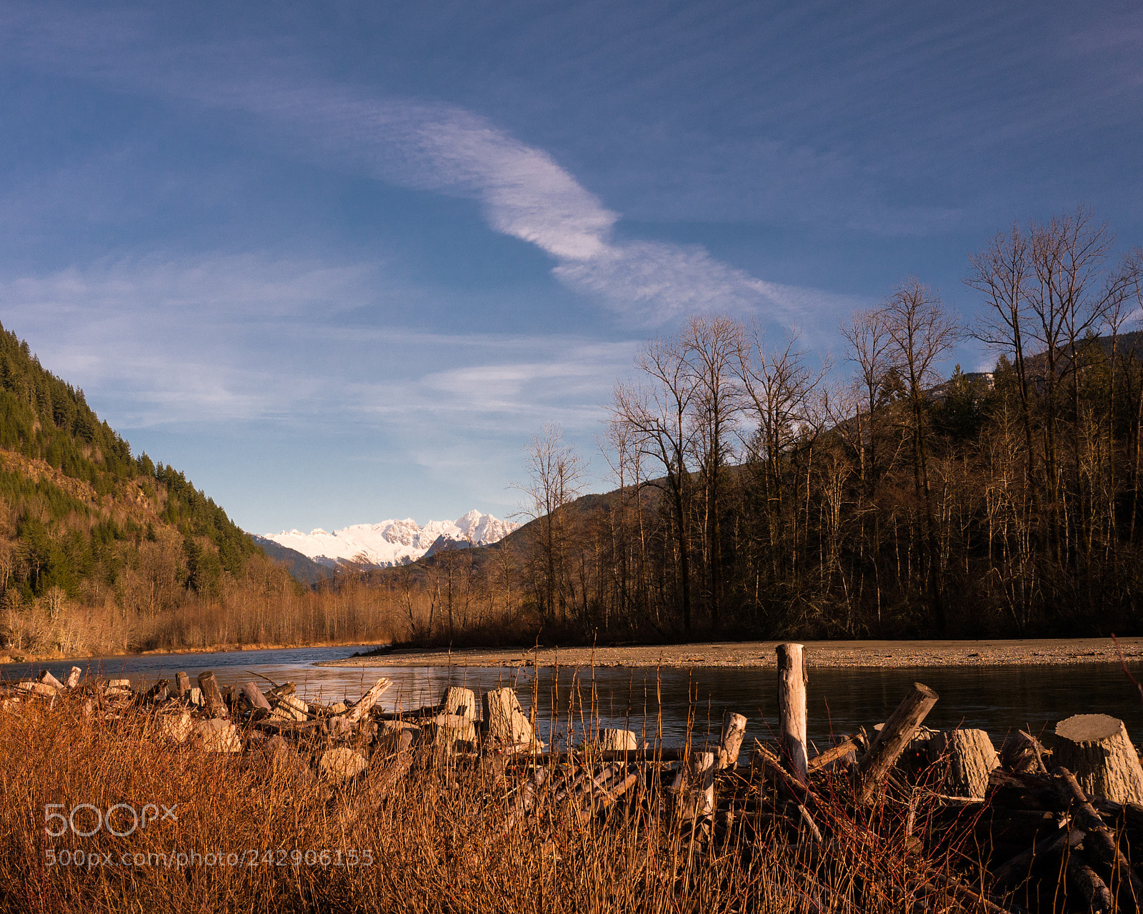 Leica Q (Typ 116) sample photo. Skagit river and mountains photography