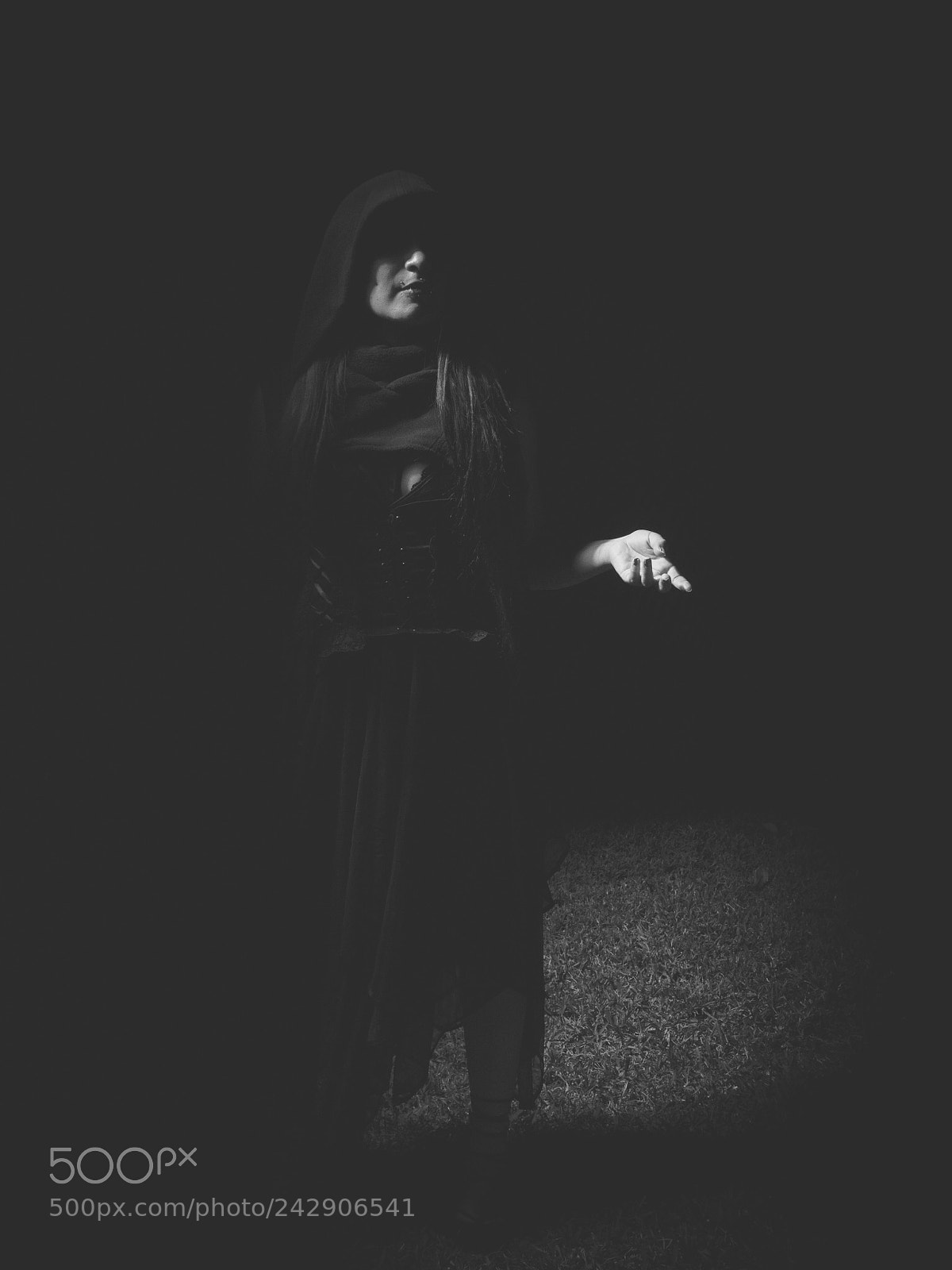 Olympus PEN-F sample photo. Black metal girl photography