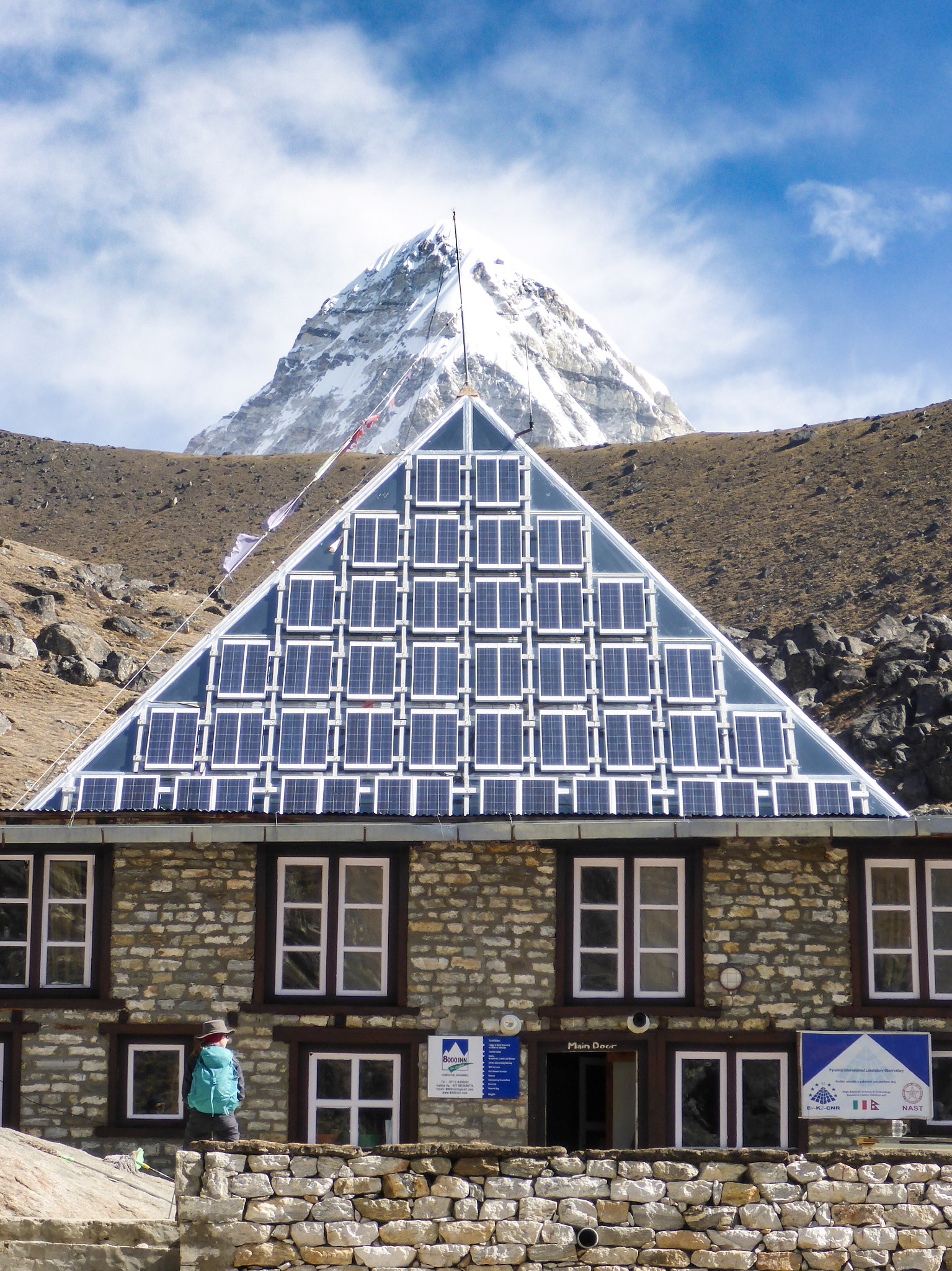 Panasonic Lumix DMC-TS5 (Lumix DMC-FT5) sample photo. The italian research station in the everest range  ... photography