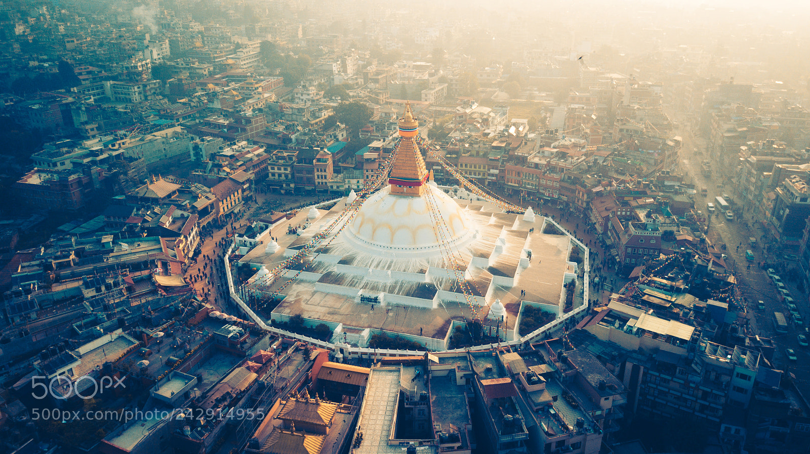 DJI FC220 sample photo. Stupa bodhnath kathmandu, nepal photography