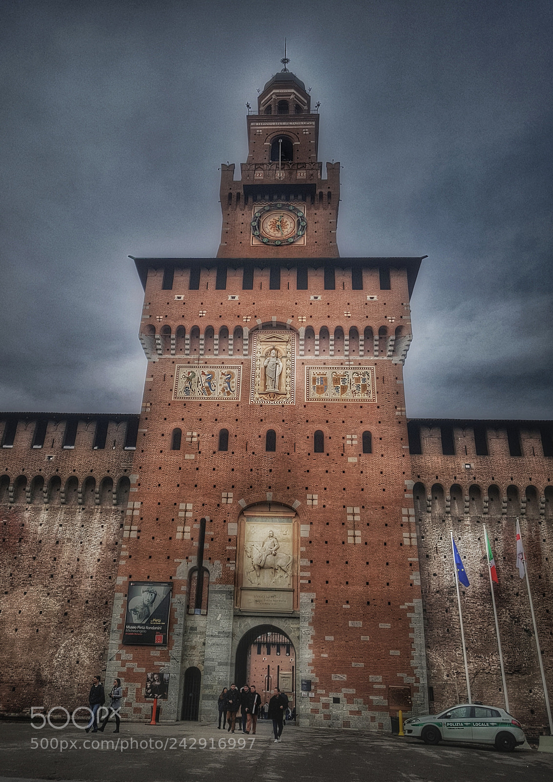 Samsung Galaxy S7 Edge sample photo. Castello sforzesco photography