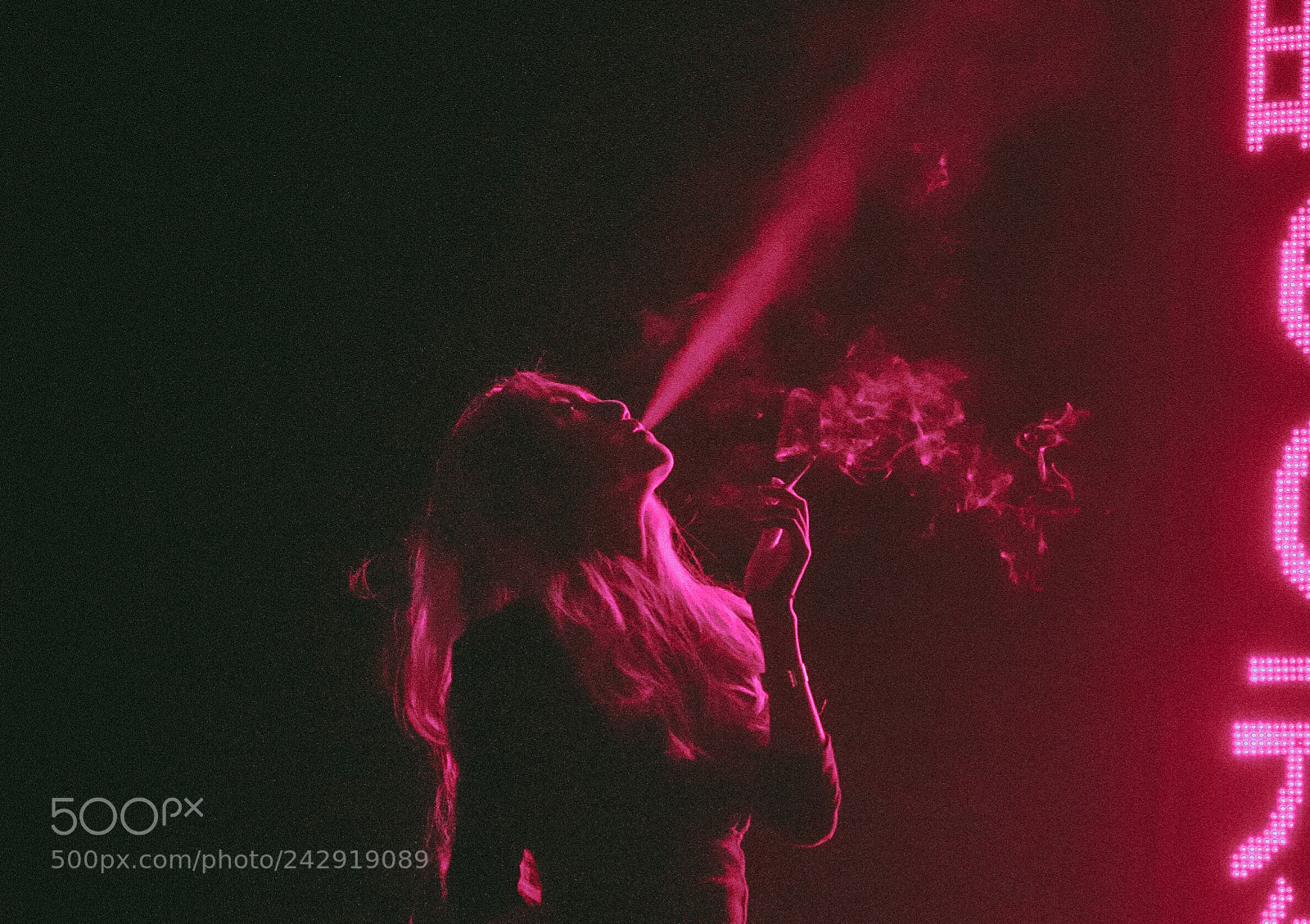 Nikon D90 sample photo. Smoking girl photography