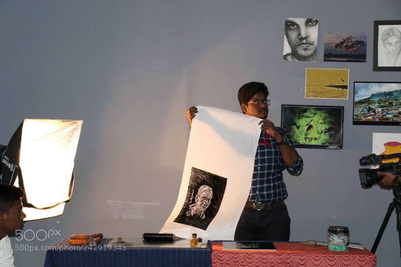 Canon EOS 7D Mark II sample photo. Workshop on print making photography