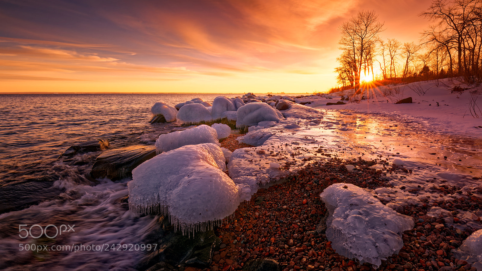 Sony a7R II sample photo. Sunset at lake superior photography