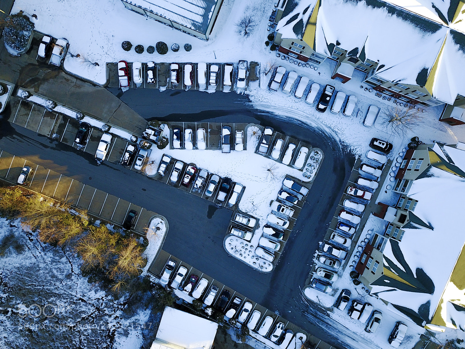 DJI FC220 sample photo. Parking lot full of photography