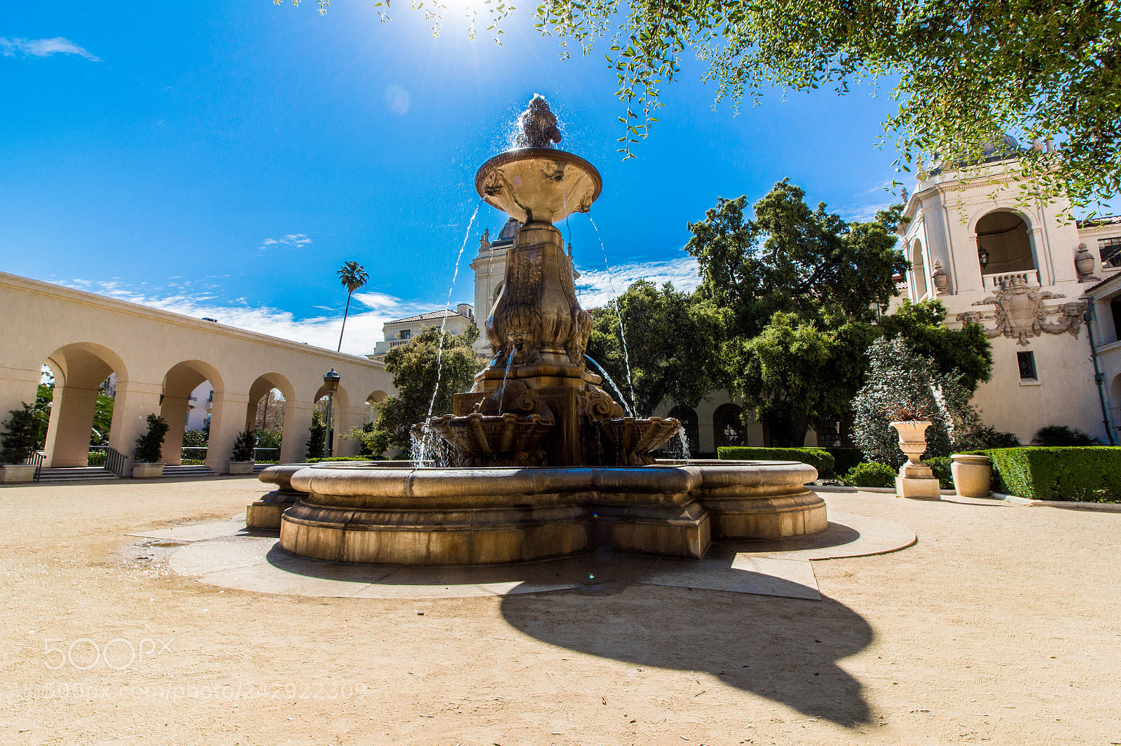 Canon EOS 650D (EOS Rebel T4i / EOS Kiss X6i) sample photo. Pasadena city hall fountain photography