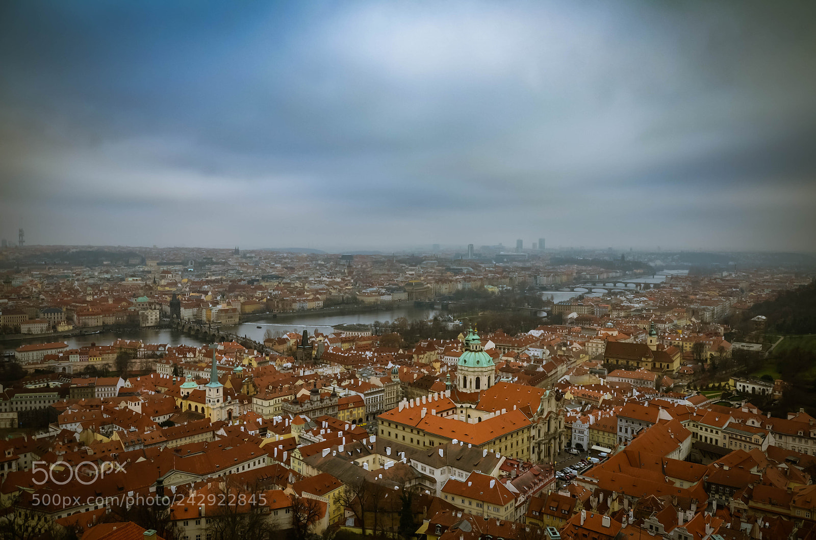 Nikon D5100 sample photo. Fog over the prague photography