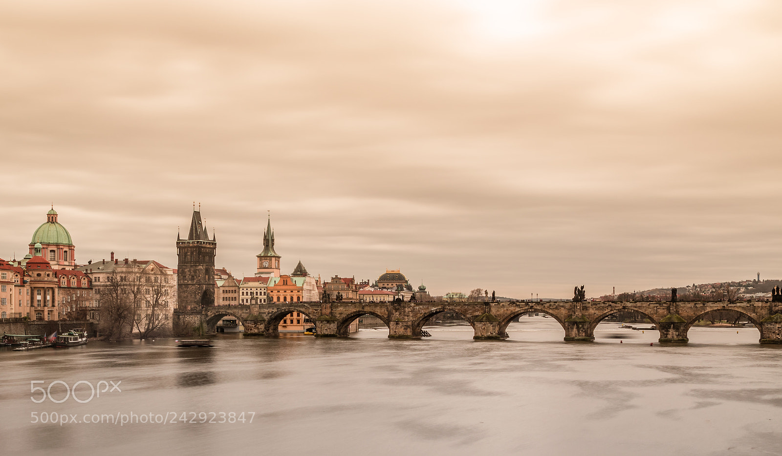 Nikon D5500 sample photo. Charles bridge long exposure photography