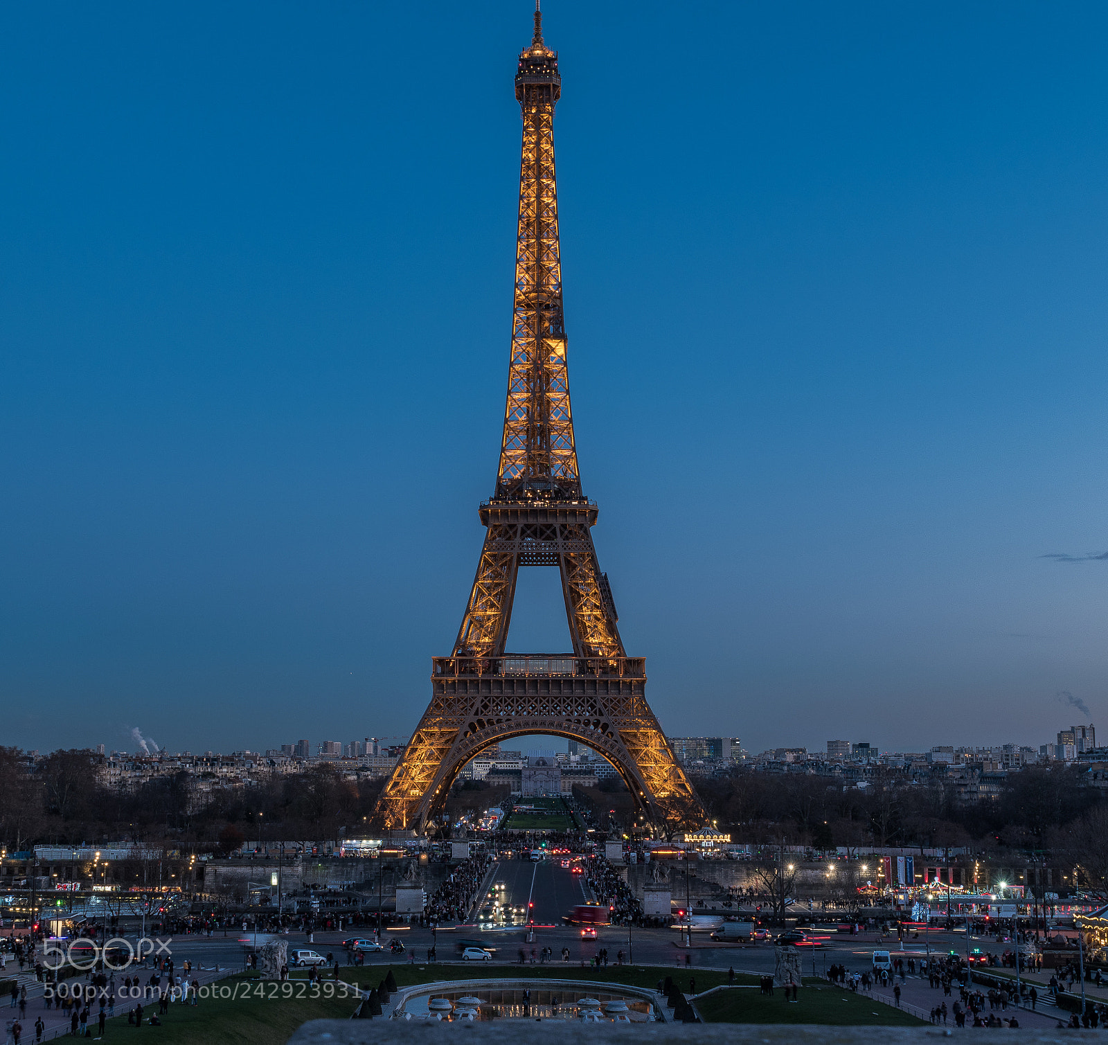 Nikon D5500 sample photo. Eiffel tower at night photography