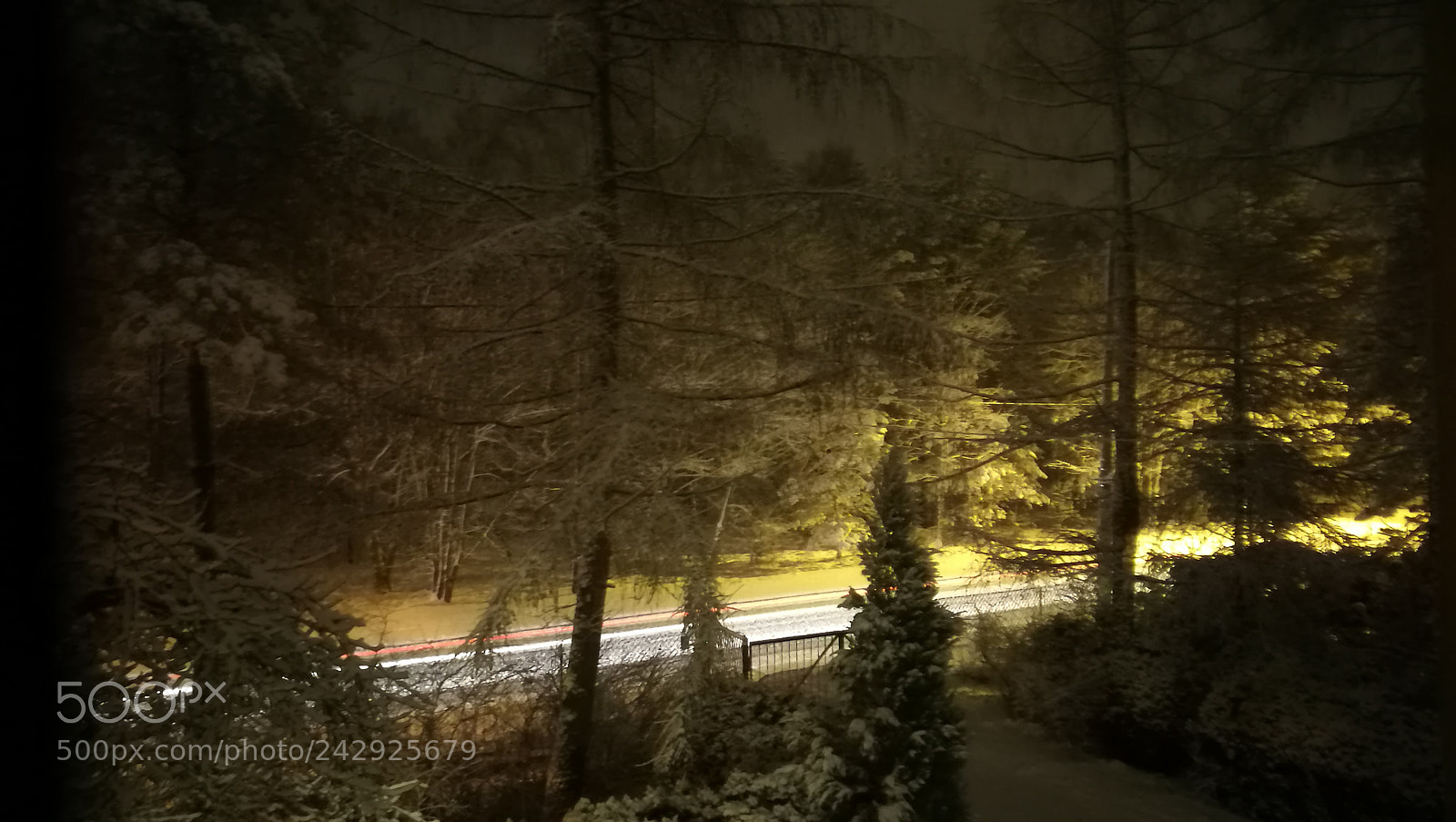 HUAWEI P9 sample photo. Nightly winter scape photography