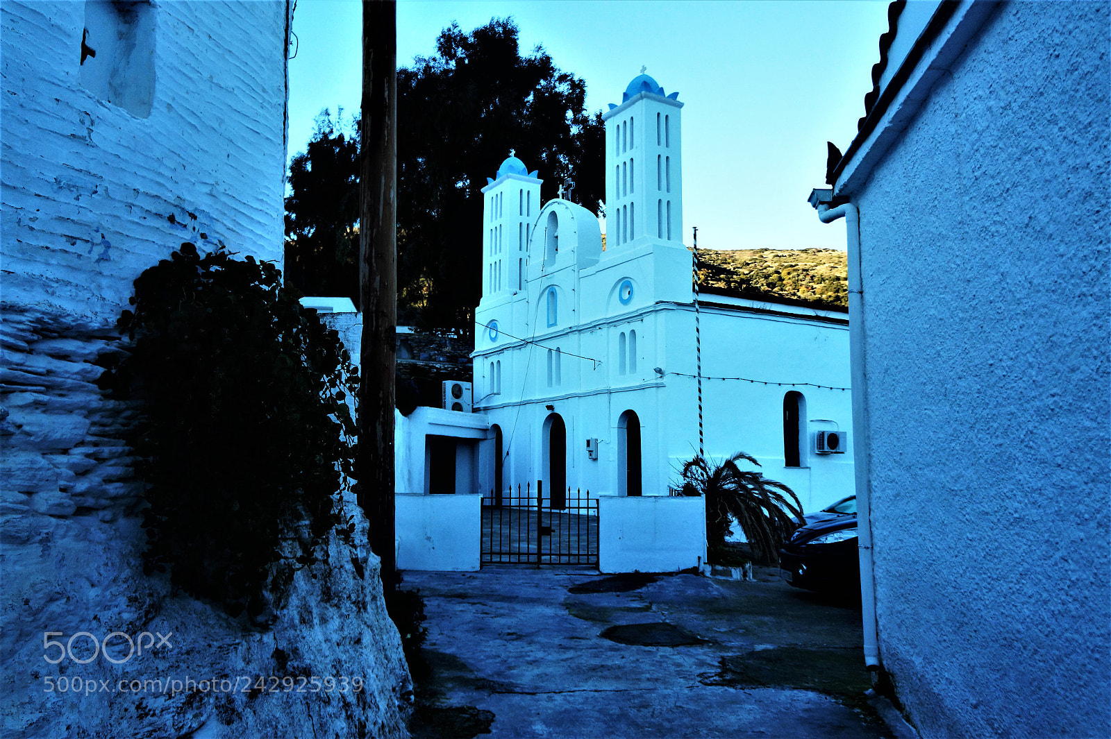 Sony Alpha a3000 sample photo. A greek church photography
