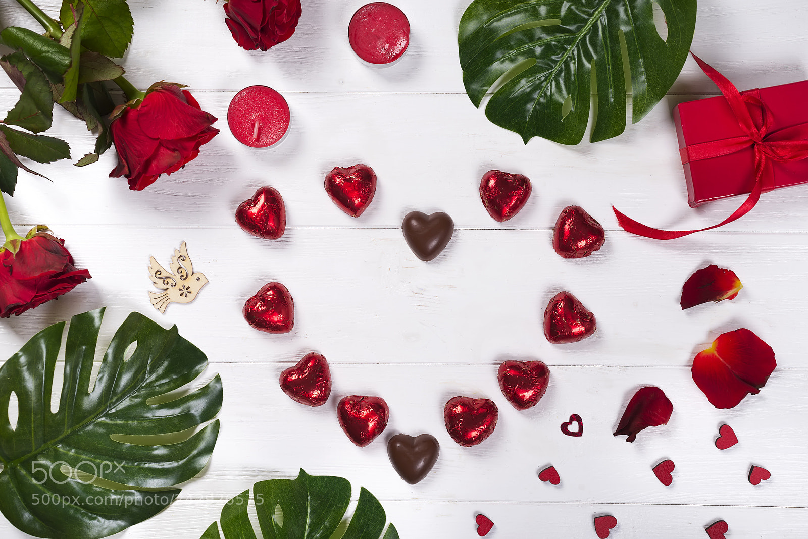 Nikon D610 sample photo. Heart made of chocolates photography