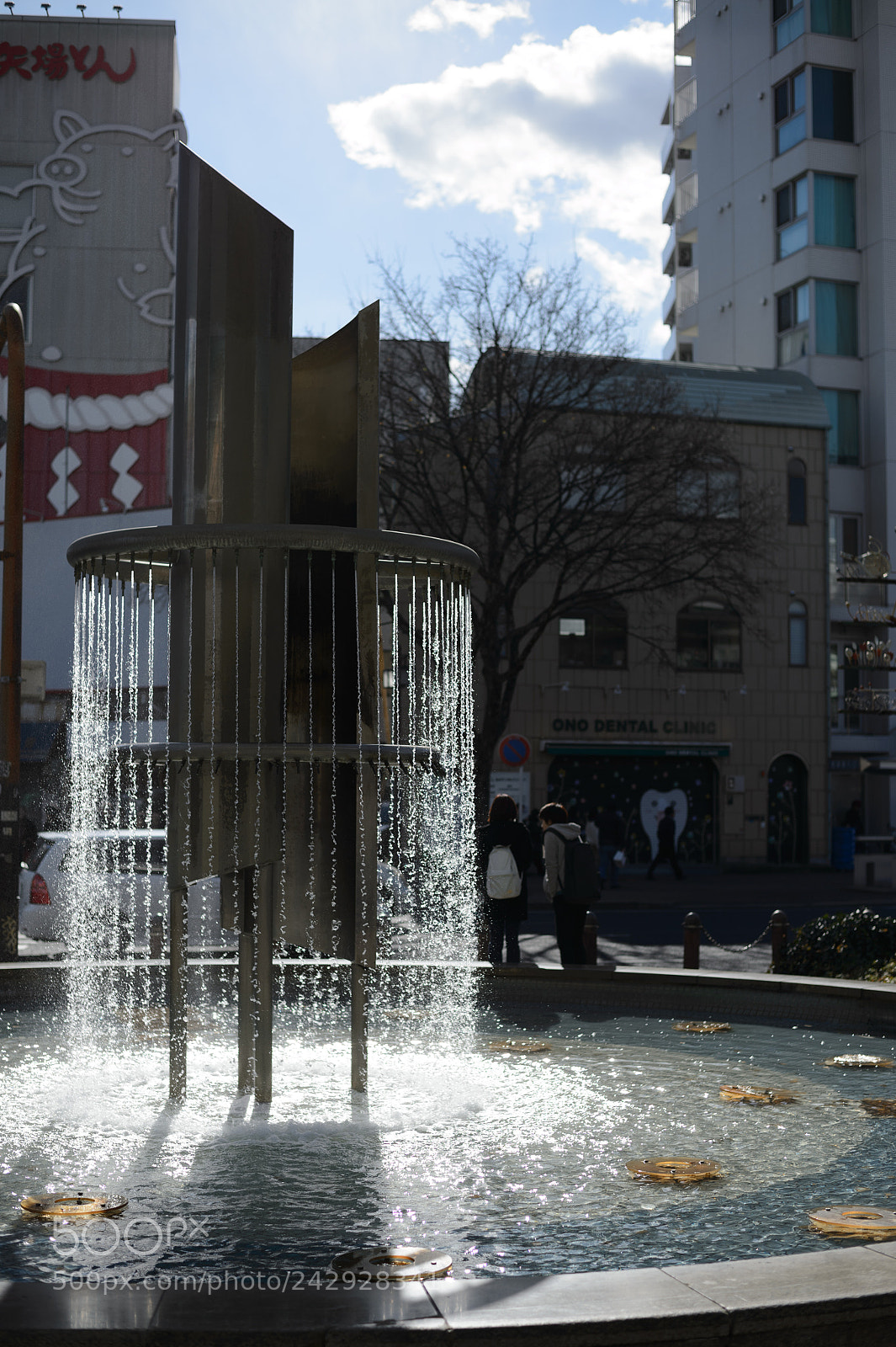 Nikon Df sample photo. Fountain photography