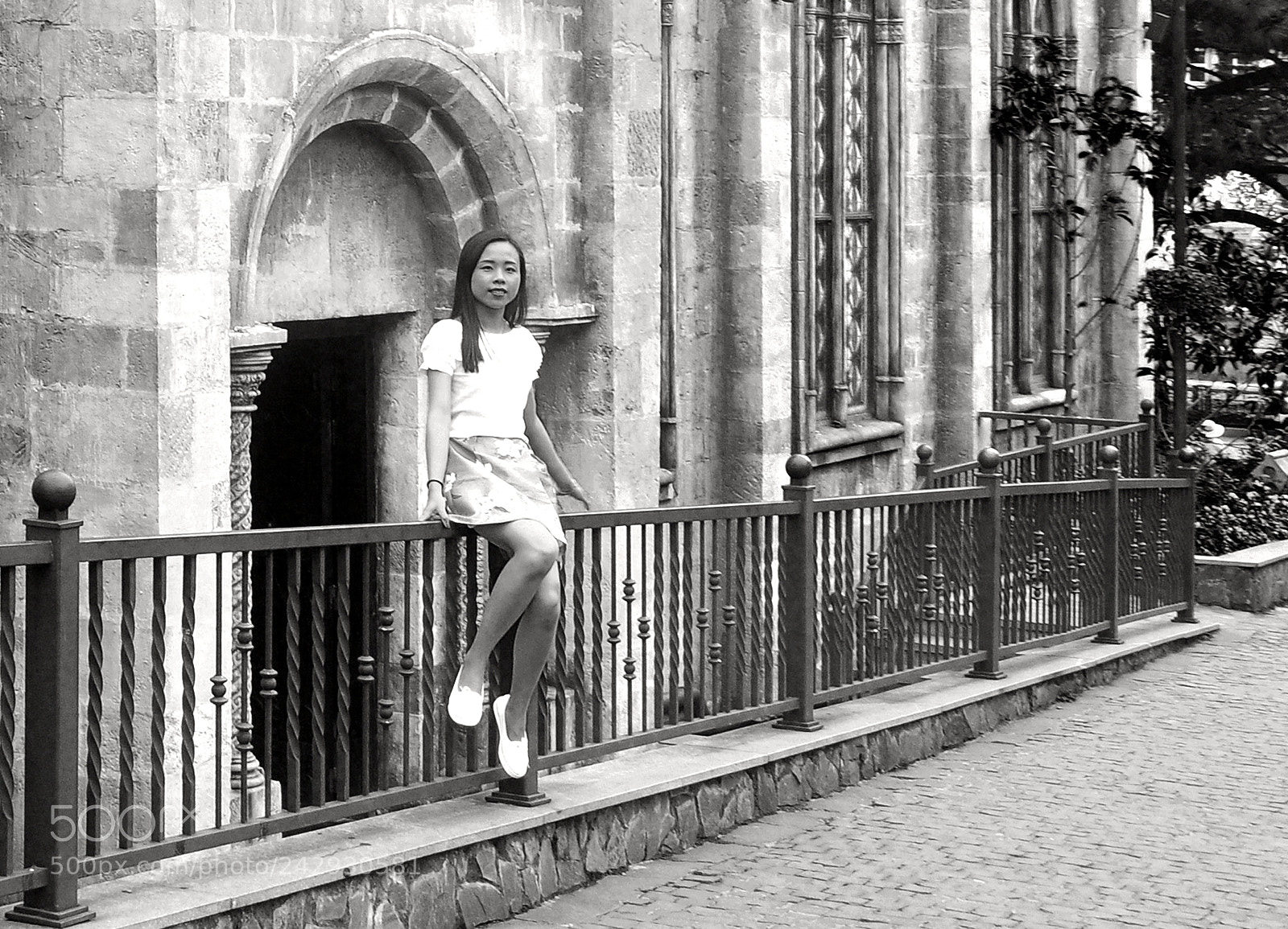 Nikon D90 sample photo. On an iron banister photography