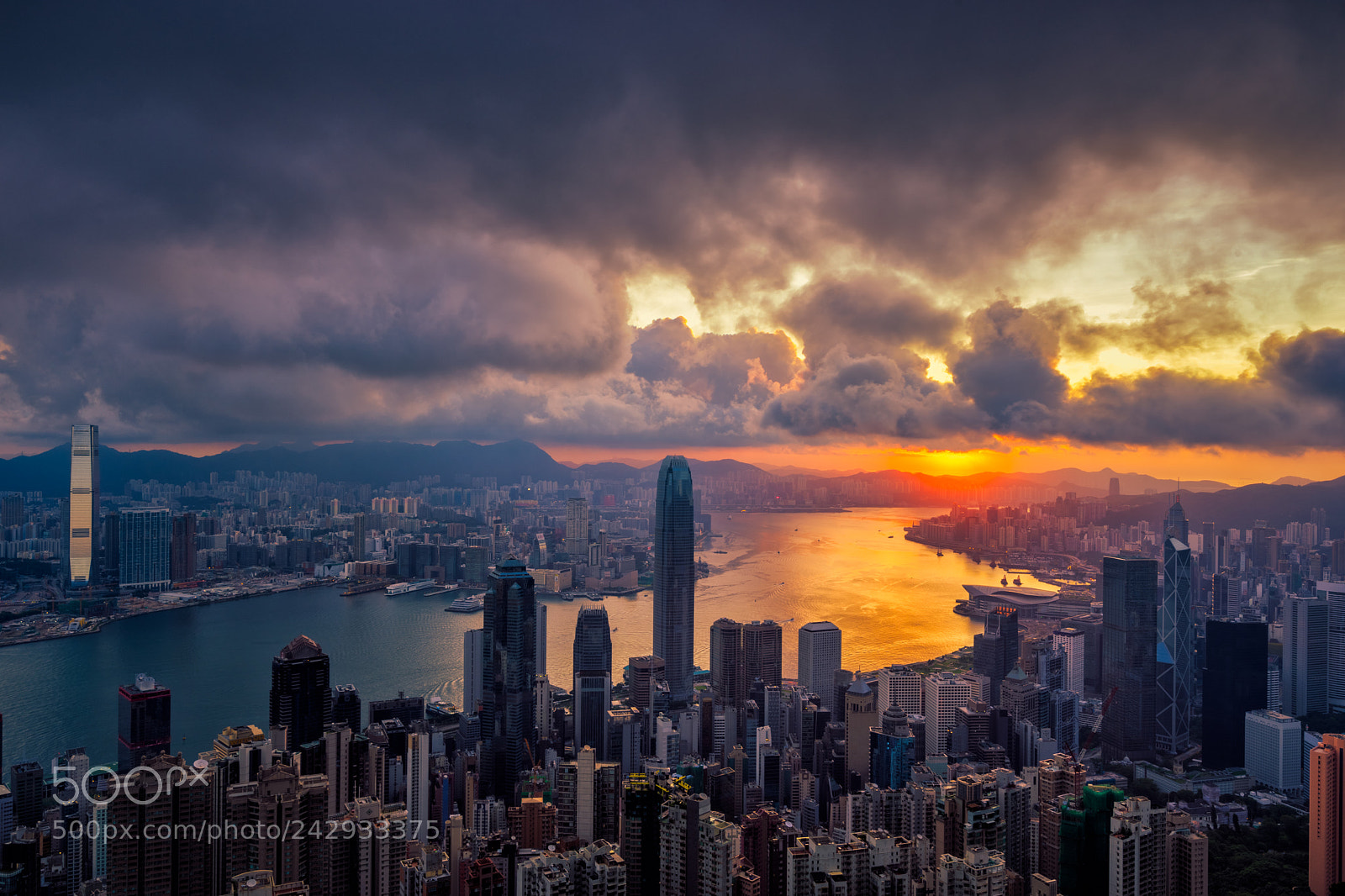 Sony a7 sample photo. Hong kong city skyline photography