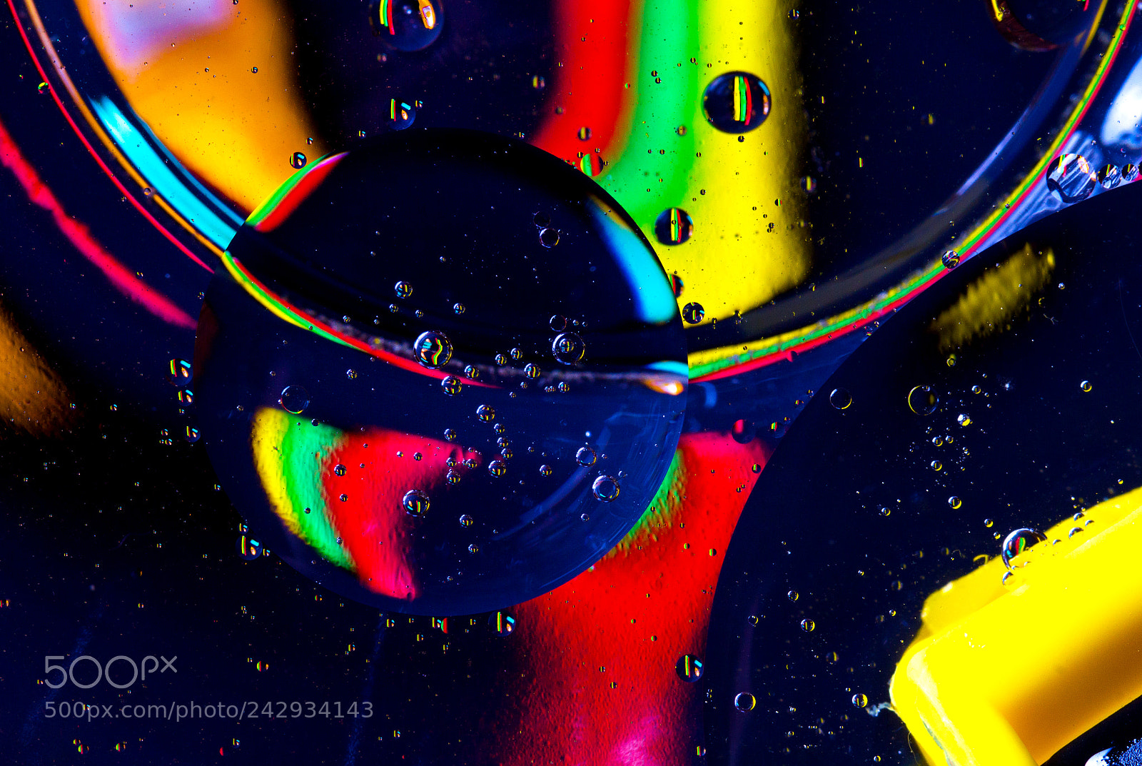 Canon EOS 60D sample photo. Color drops bubbles abstract photography